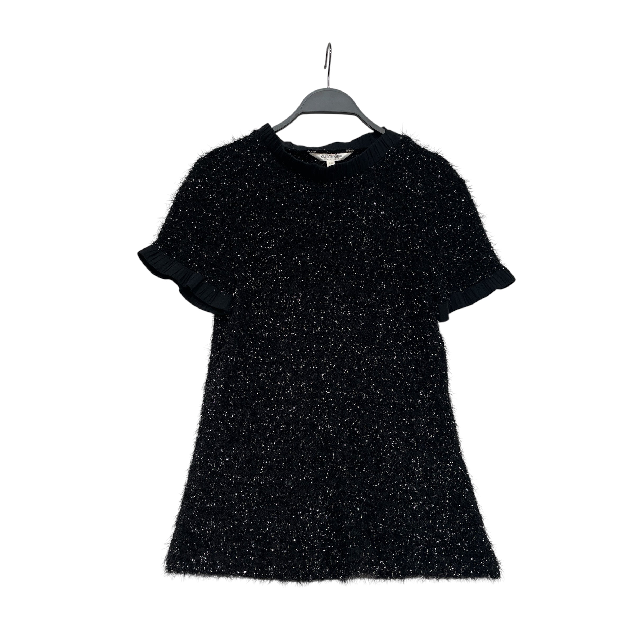 Kim DongSoon Ultimo/SS Blouse/S/M/BLK/Glittery Silk Trimmed Blouse view 1