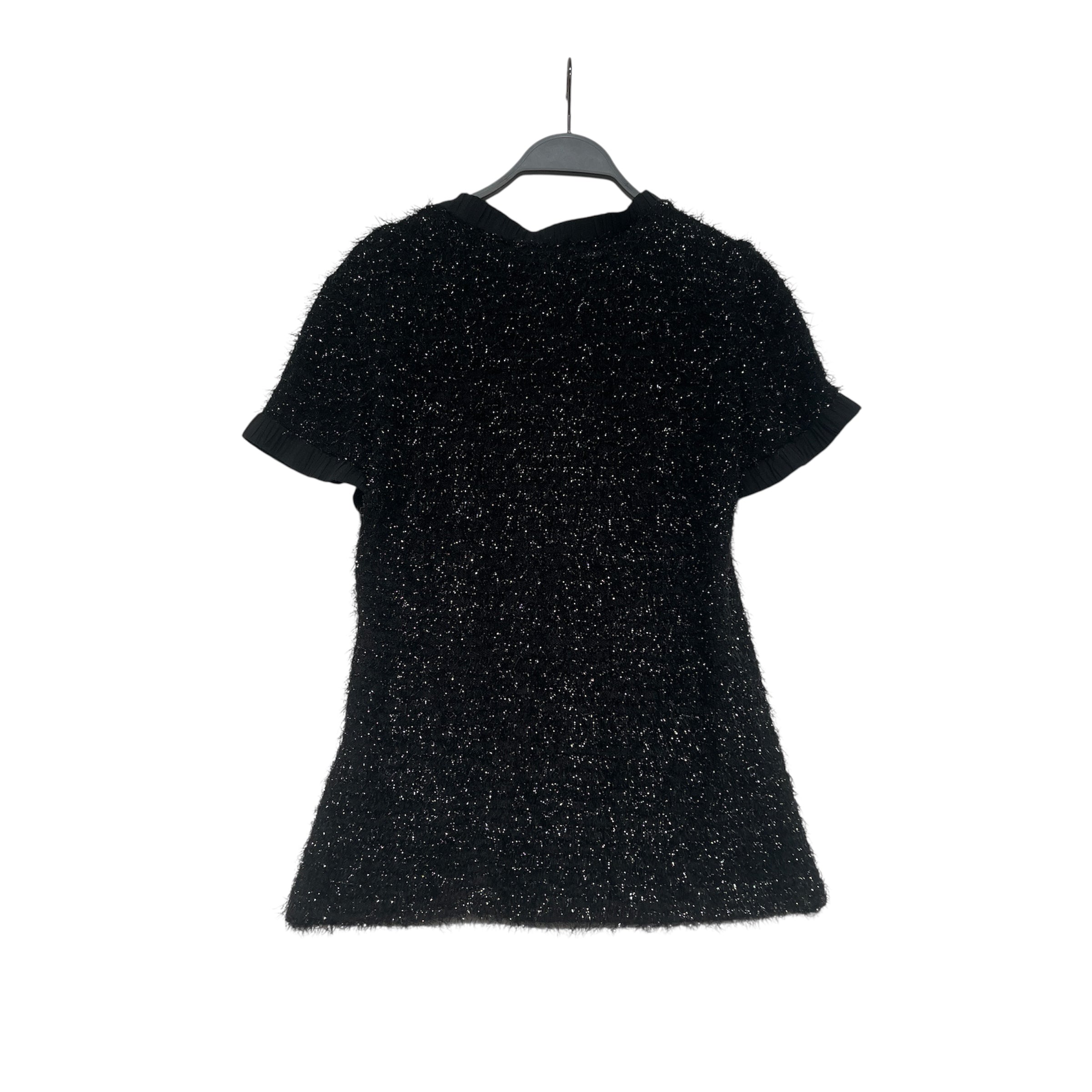Kim DongSoon Ultimo/SS Blouse/S/M/BLK/Glittery Silk Trimmed Blouse view 2