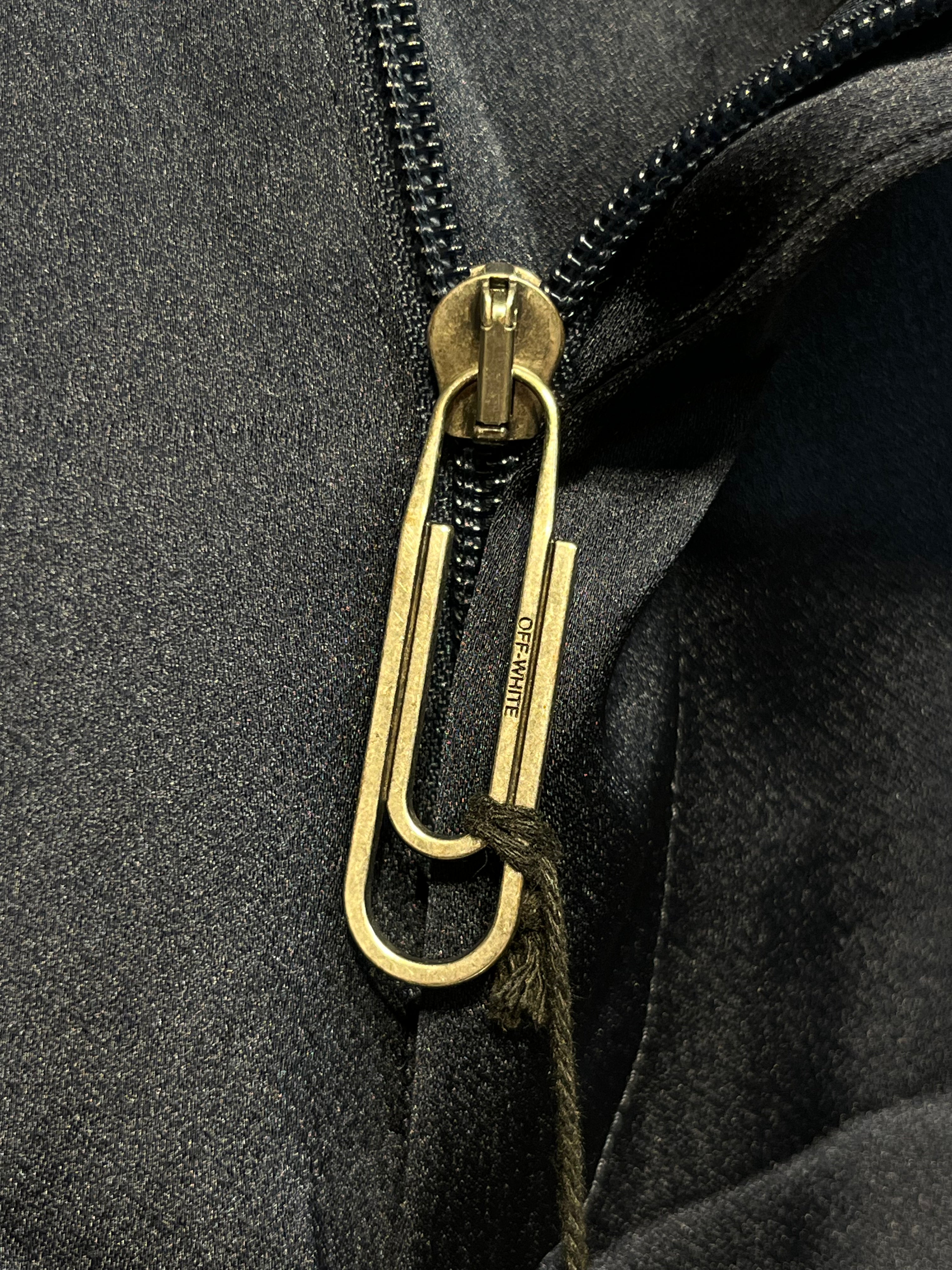 OFF-WHITE/Slacks/42/Polyester/NVY/All Over Print/"STAFF" view 3