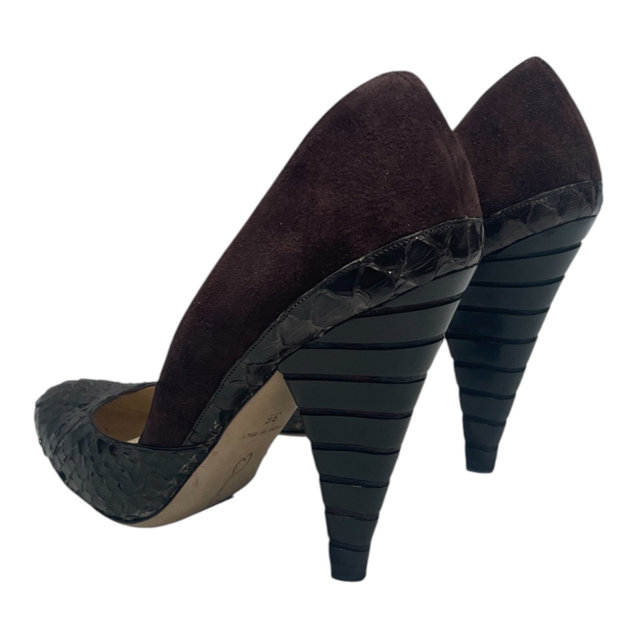 Oscar de laRenta/Heels/EU 36/All Over Print/Suede/BRW/ view 2