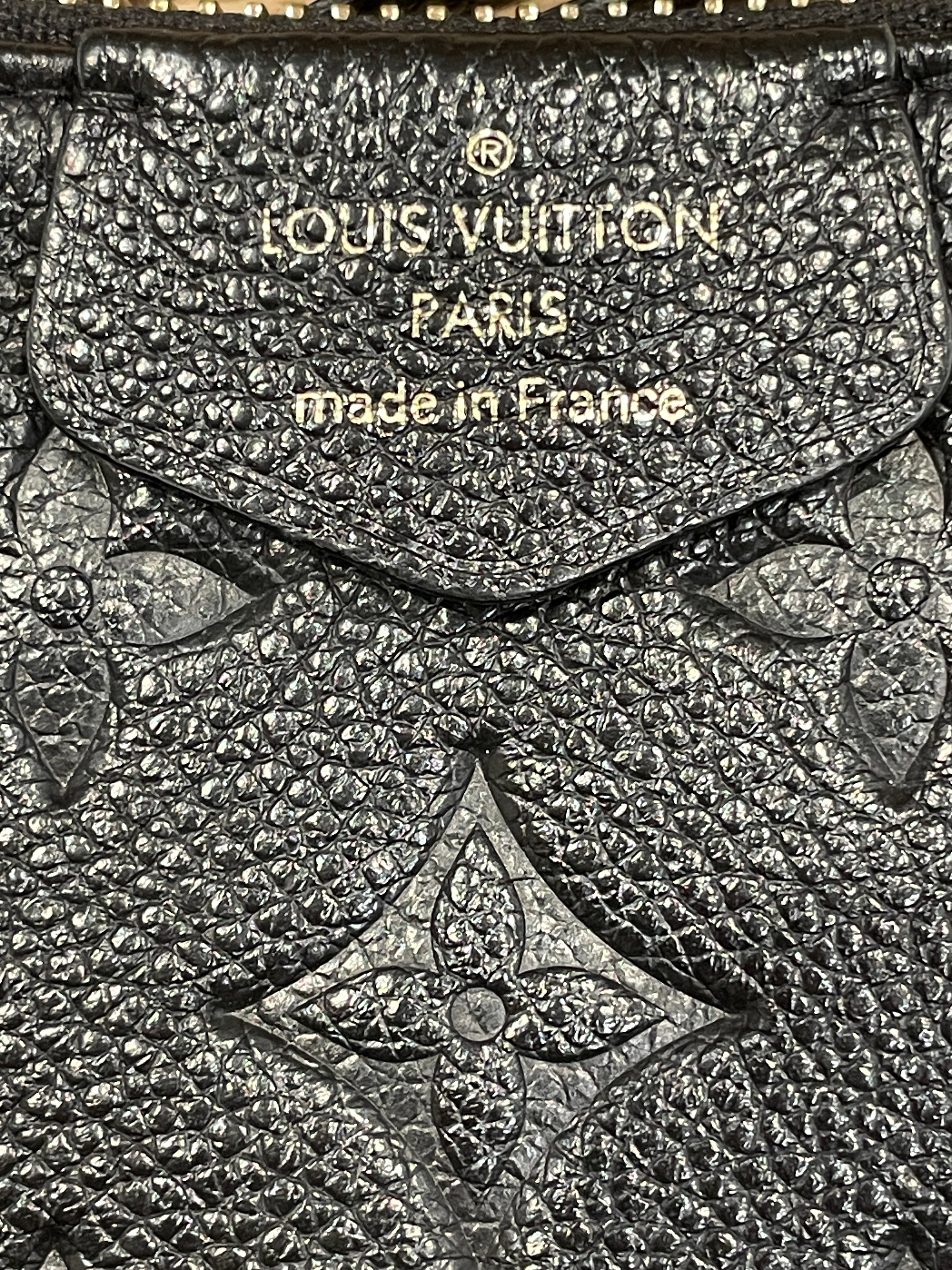 LOUIS VUITTON/Cross Body Bag/Monogram/Leather/BLK/lv easy pouch on chain x4hkmrb view 3