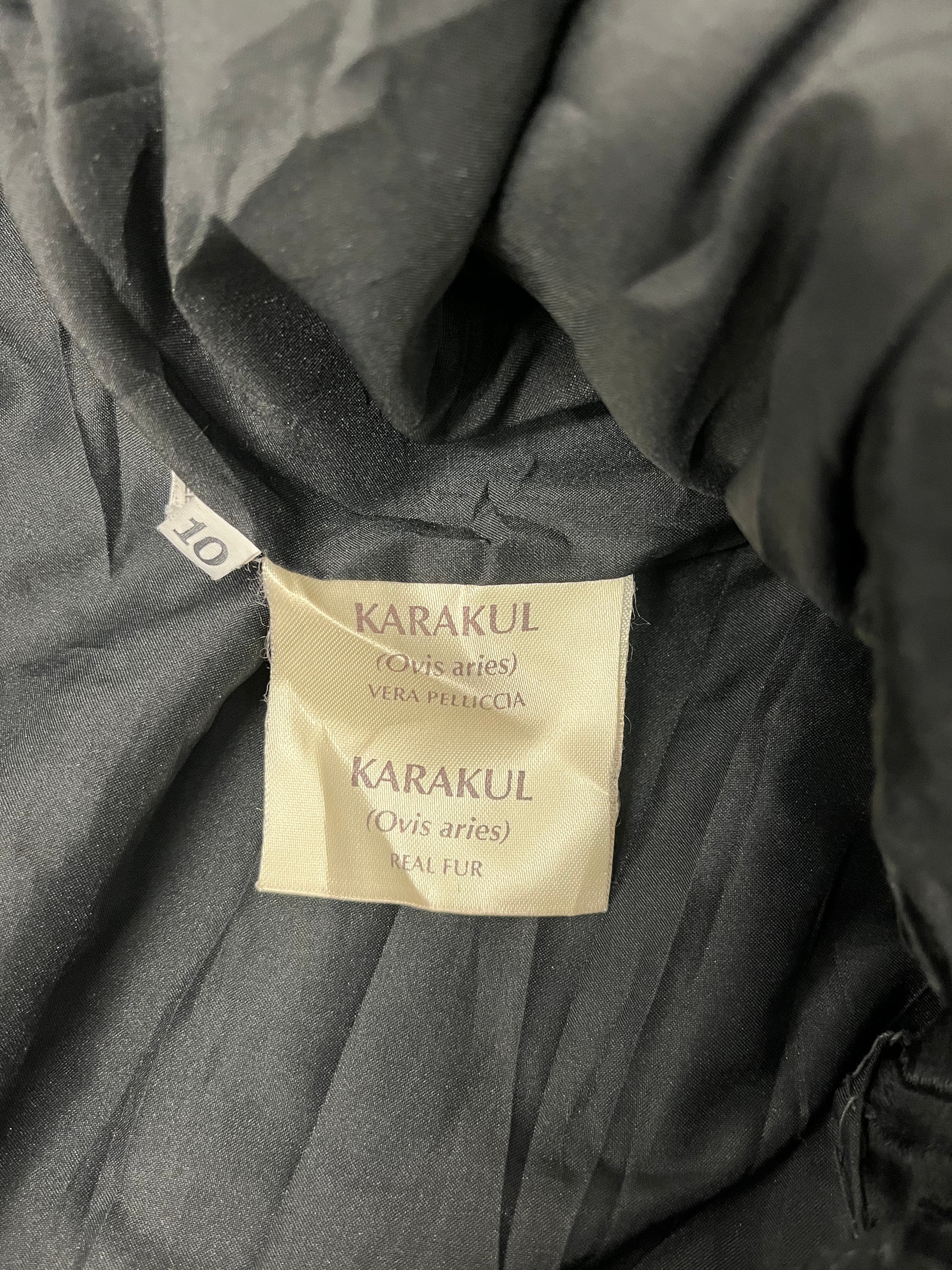 KARAKUL/Coat/10/Fur/BLK/Single Breasted/PERSIAN LAMB COAT view 3