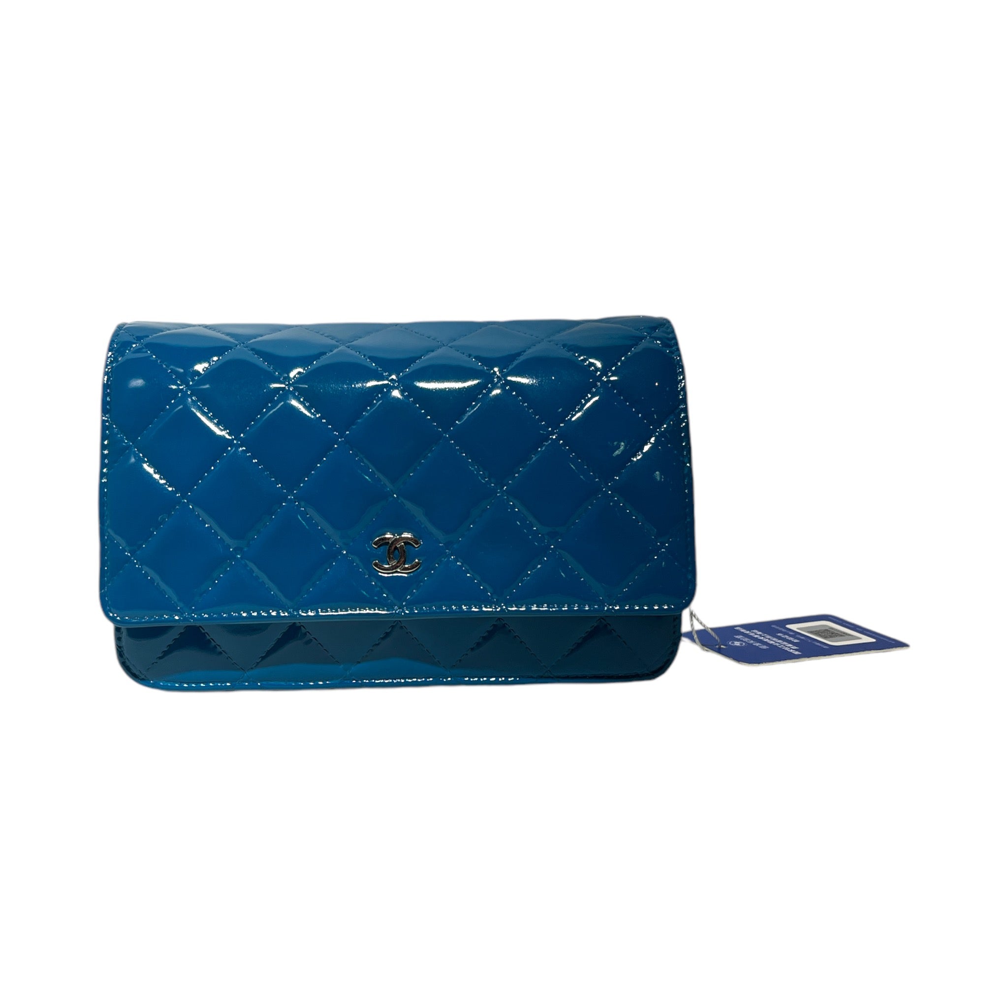 CHANEL/Cross Body Bag/BLU/QUILTED WALLET ON CHAIN view 1