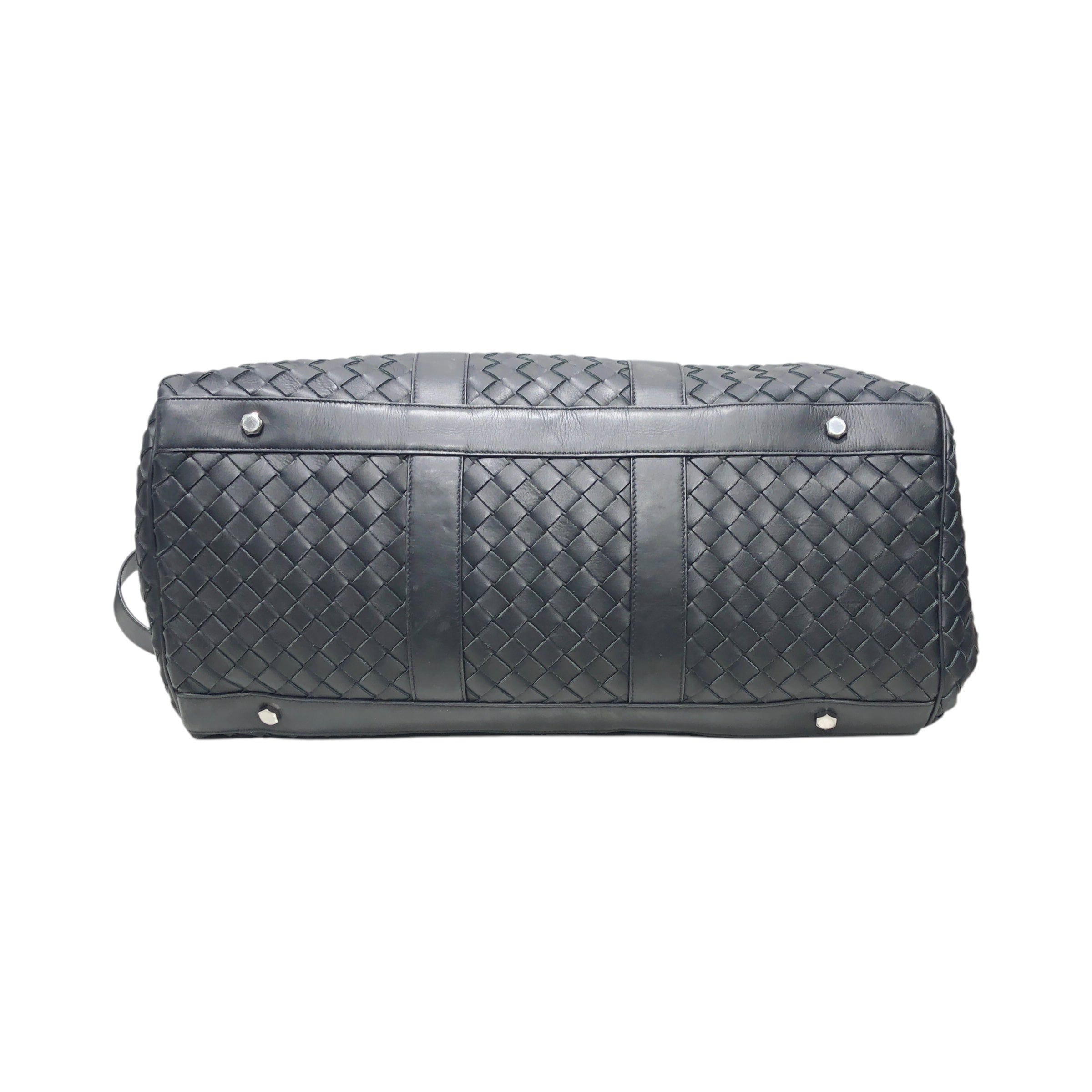 BOTTEGA VENETA/Bag/Plaid/Leather/BLK/MEDIUM INTRECCIATO BAG view 4