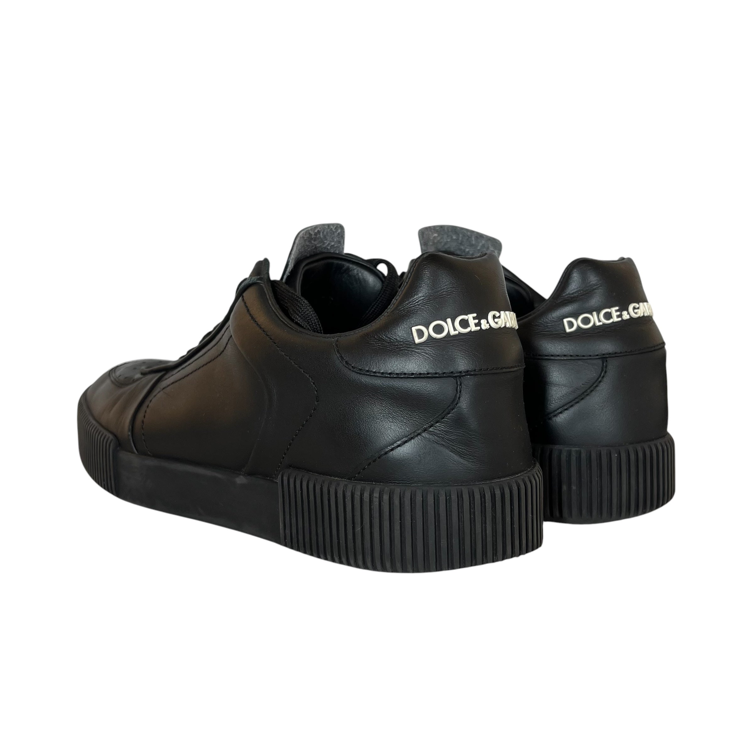 DOLCE&GABBANA/Low-Sneakers/US 7/Leather/BLK/MIAMI view 2