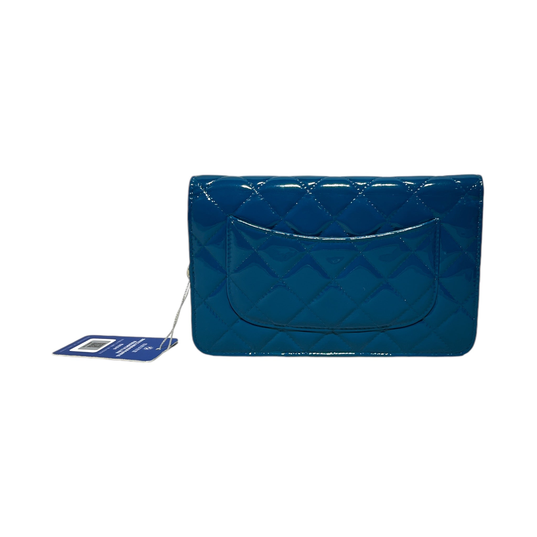 CHANEL/Cross Body Bag/BLU/QUILTED WALLET ON CHAIN view 2