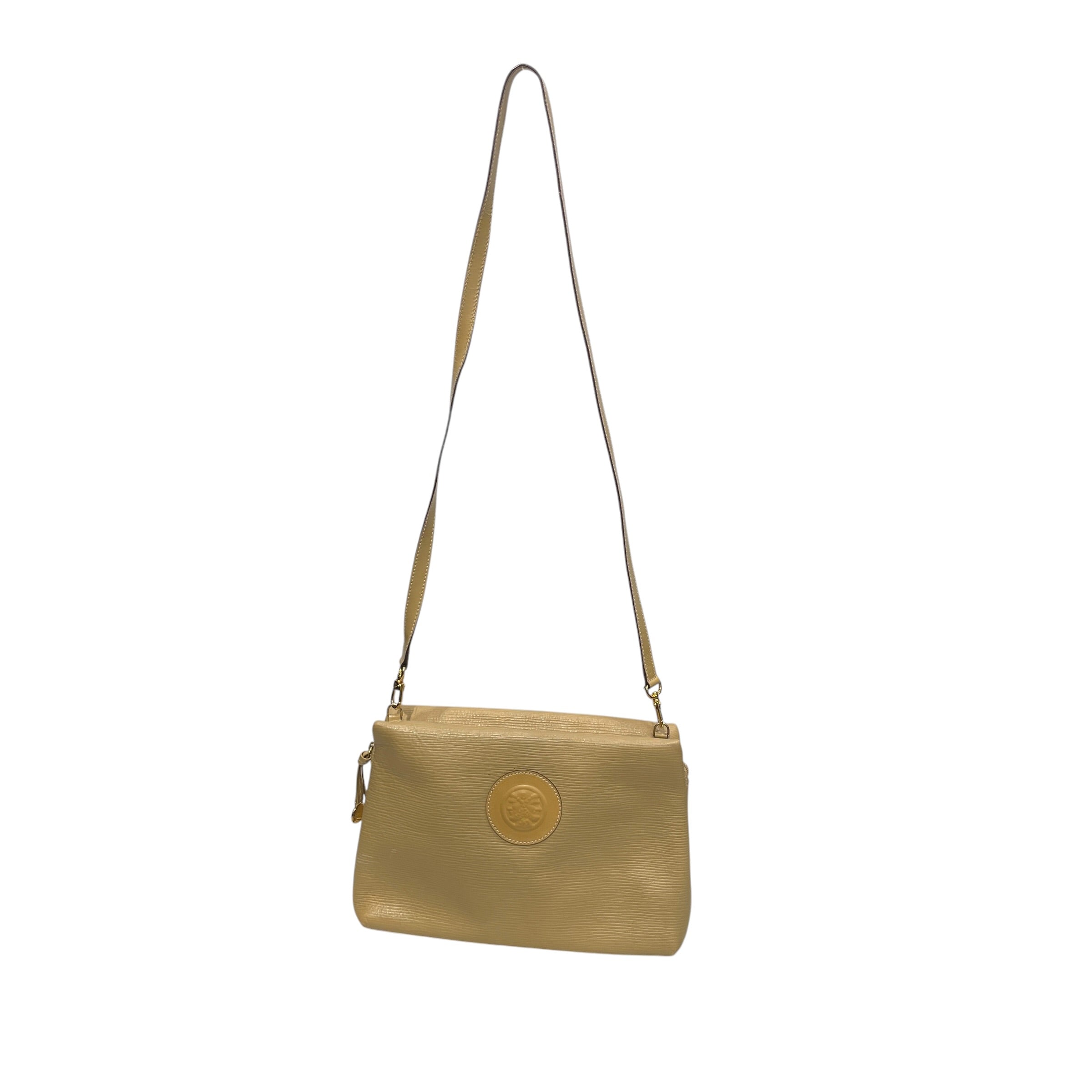 FENDI/Vintage/Cross Body Bag/Leather/BEG/JANUS LOGO VTG view 1