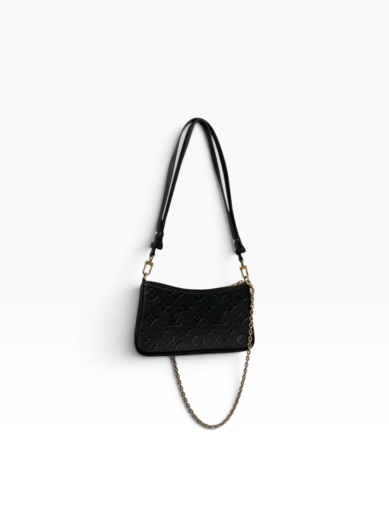 LOUIS VUITTON/Cross Body Bag/Monogram/Leather/BLK/lv easy pouch on chain x4hkmrb view 2