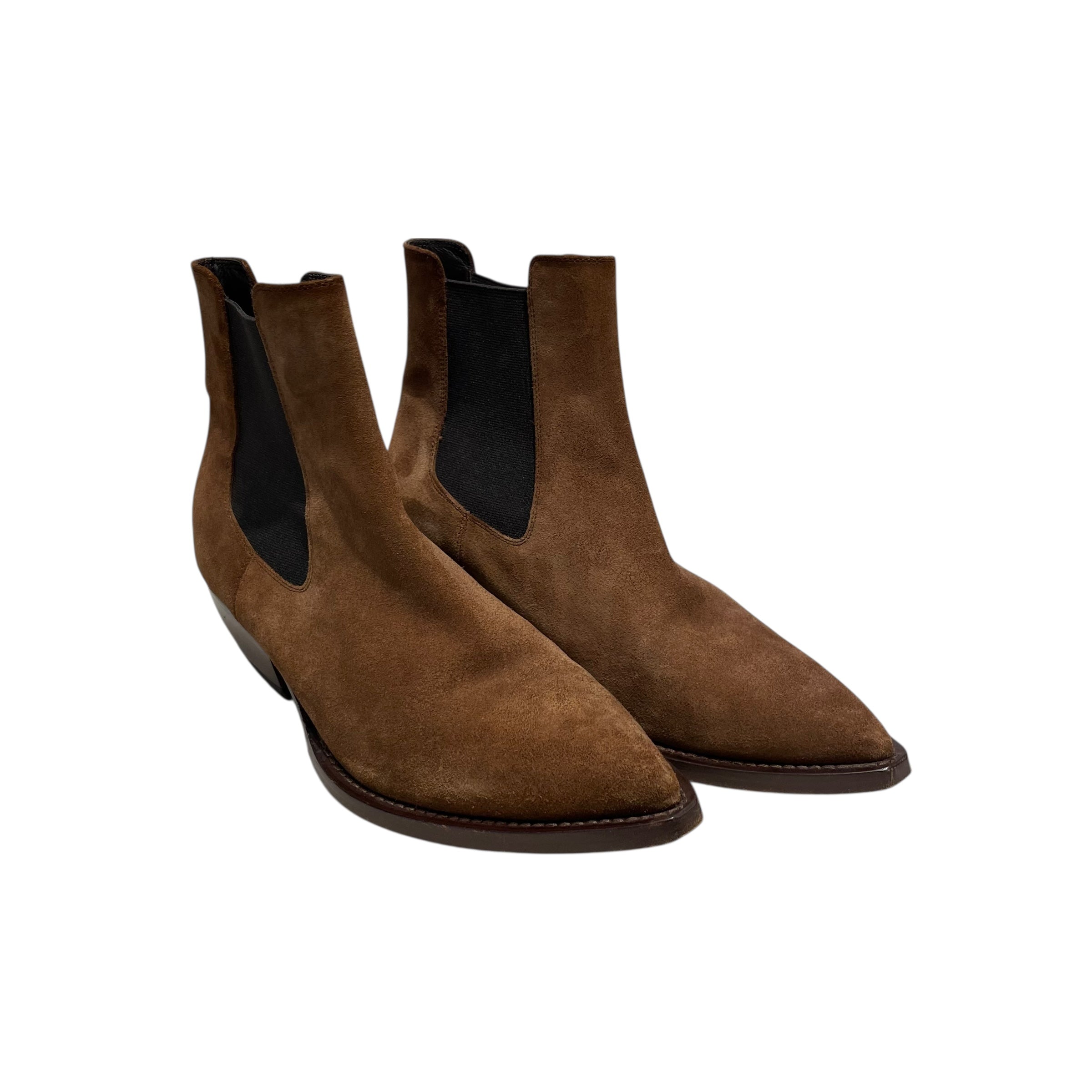 SAINT LAURENT/Chelsea Boots/EU 39.5/Suede/BRW/ view 1