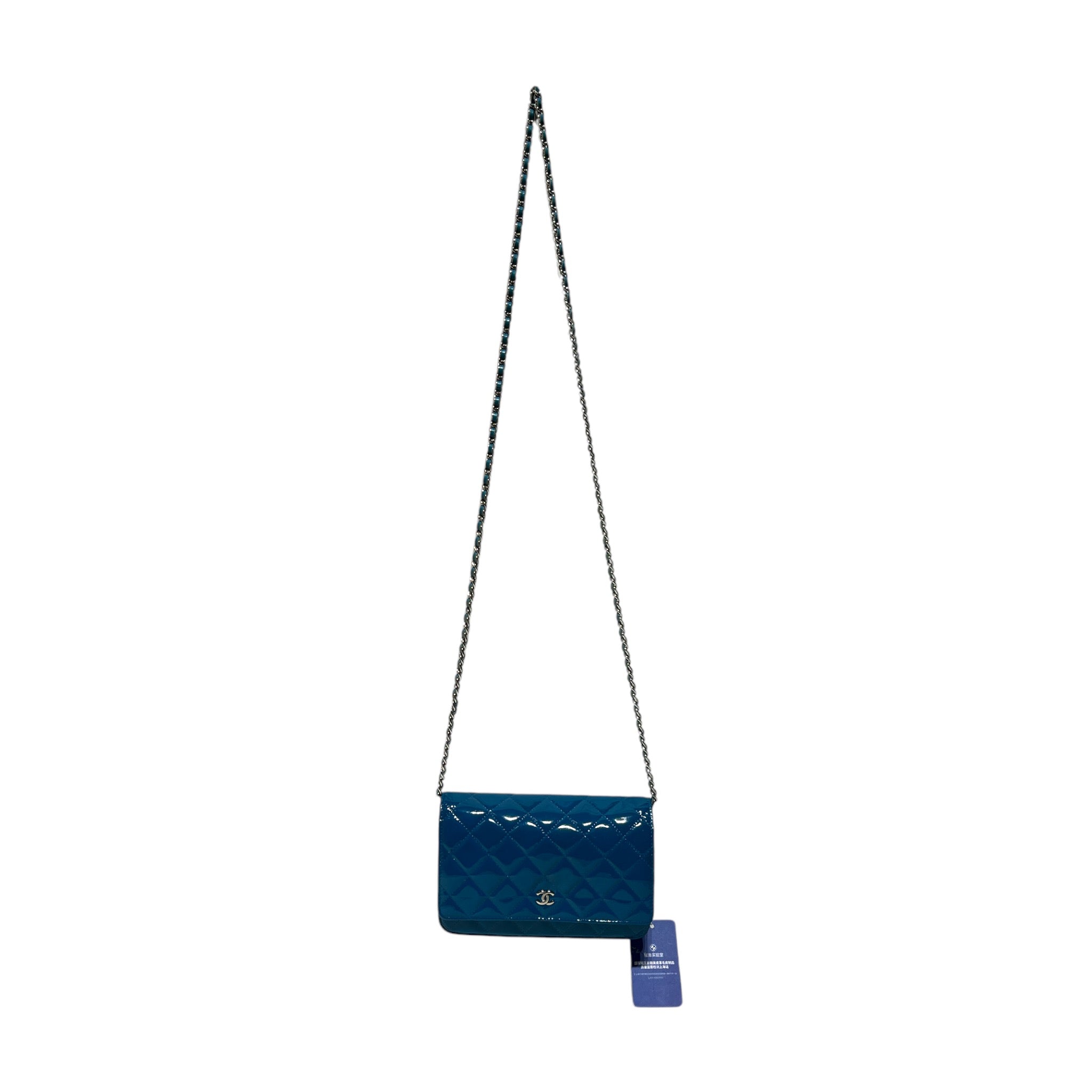CHANEL/Cross Body Bag/BLU/QUILTED WALLET ON CHAIN view 6