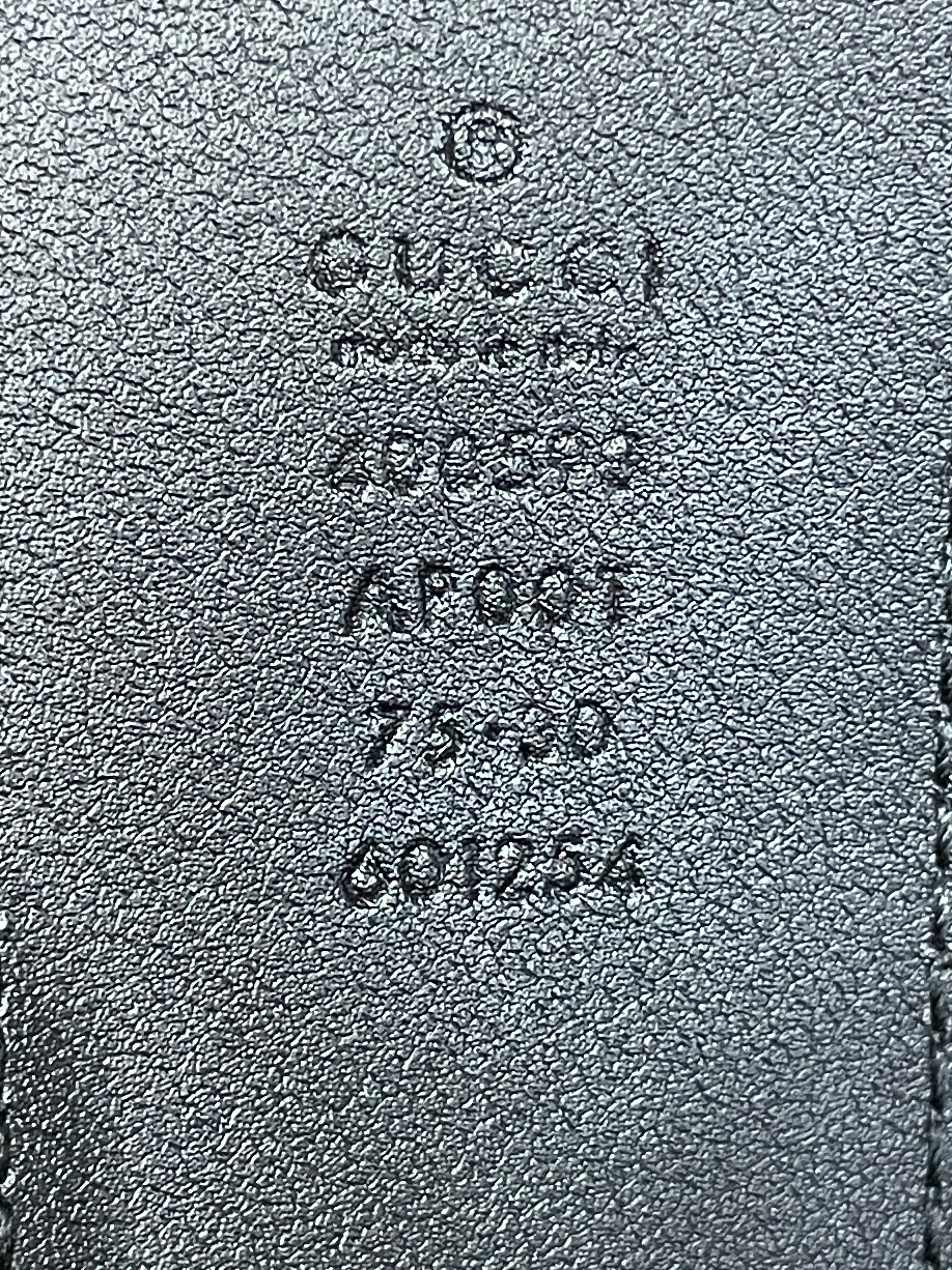 GUCCI/Belt/Leather/BLK/M's/GOLD BUCKLE view 3