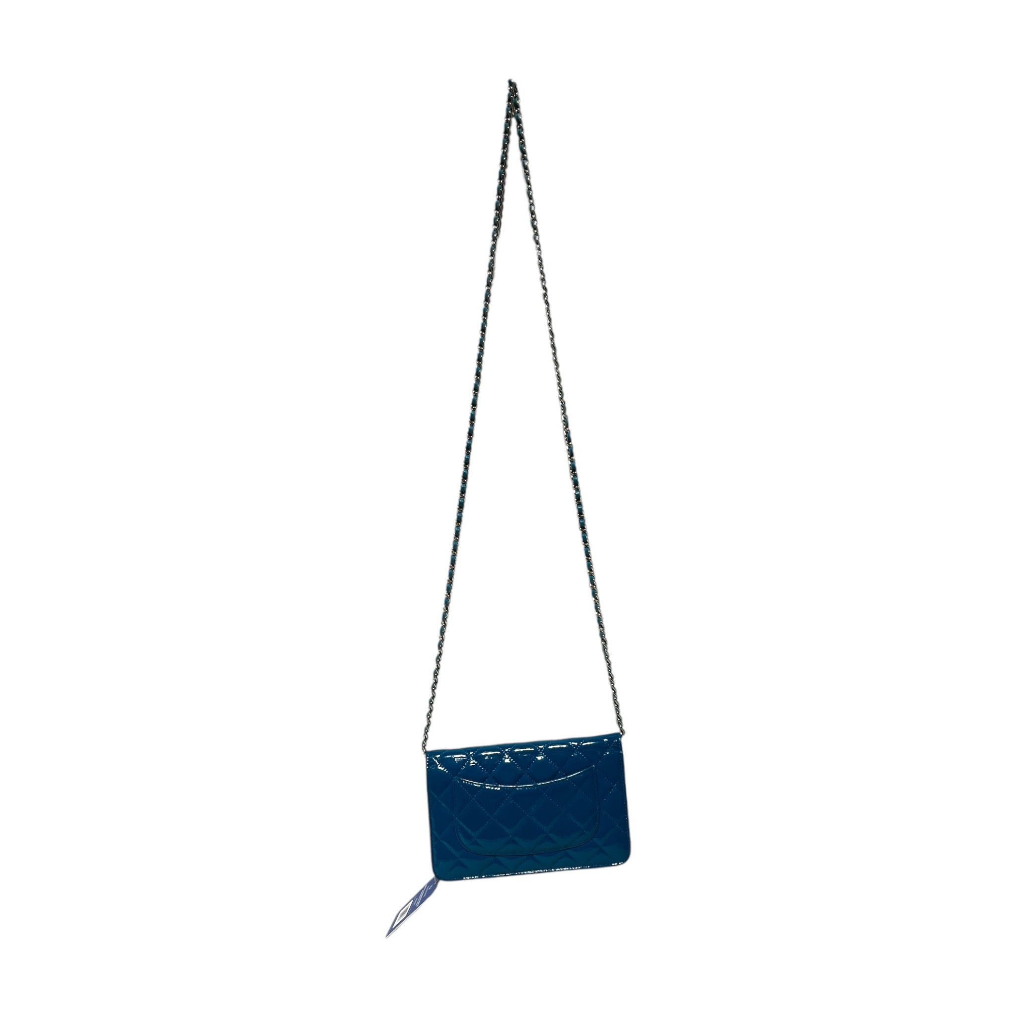 CHANEL/Cross Body Bag/BLU/QUILTED WALLET ON CHAIN view 7
