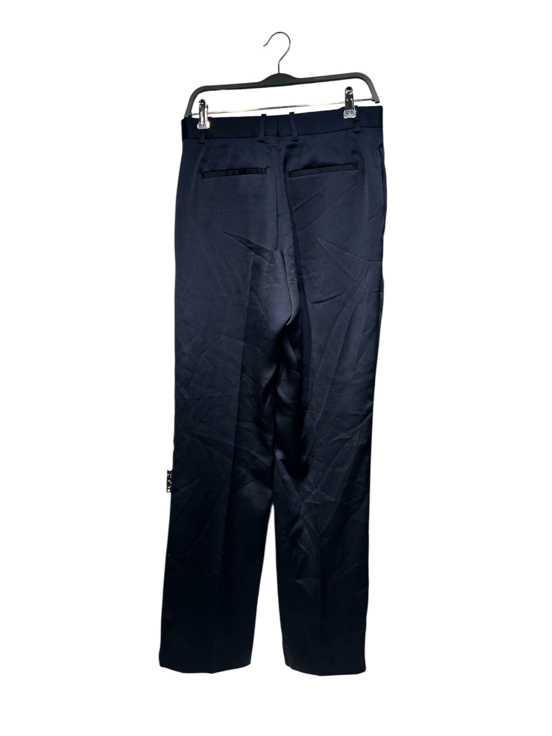OFF-WHITE/Slacks/42/Polyester/NVY/All Over Print/"STAFF" view 2