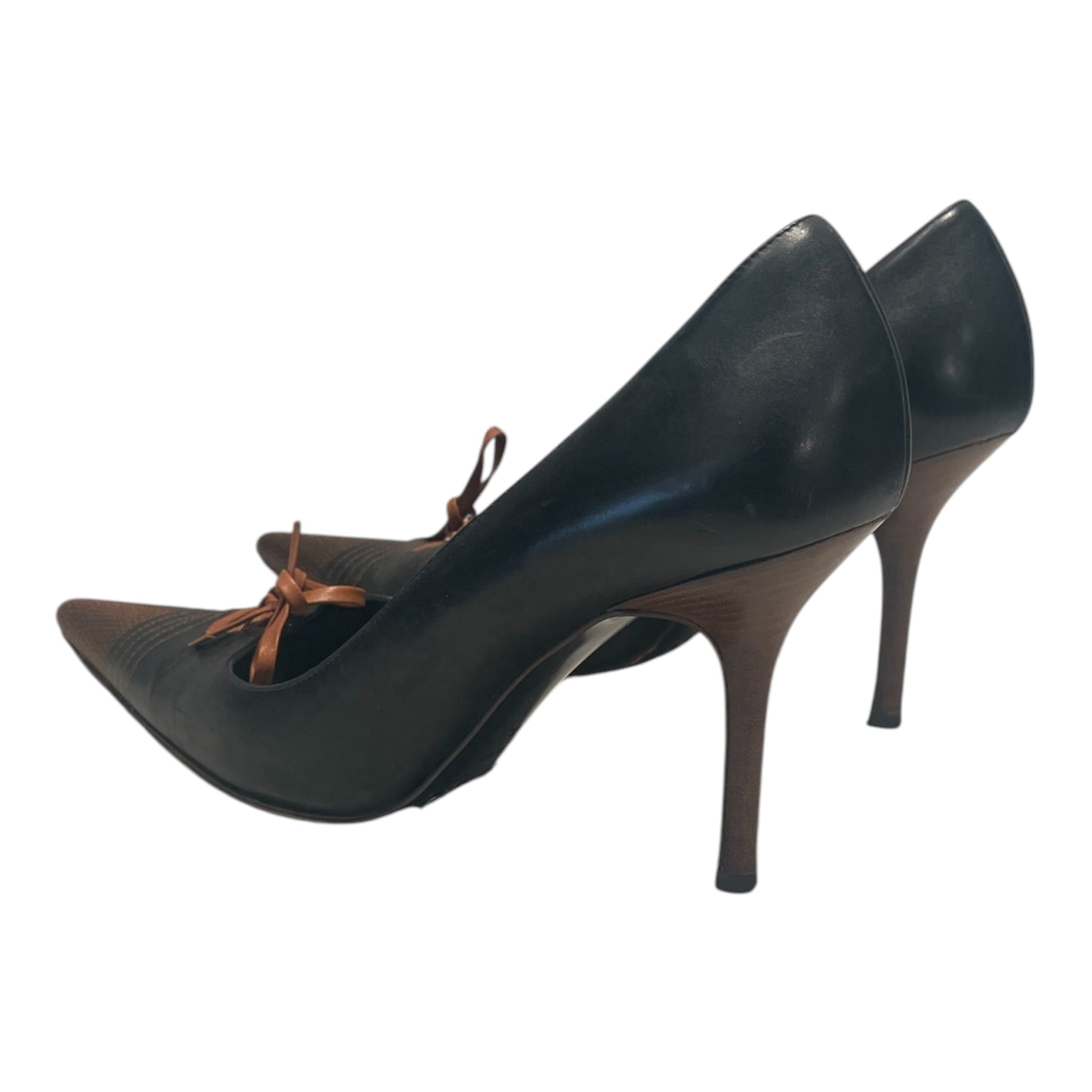 DOLCE&GABBANA/Heels/EU 36/Leather/BLK/Laces view 2