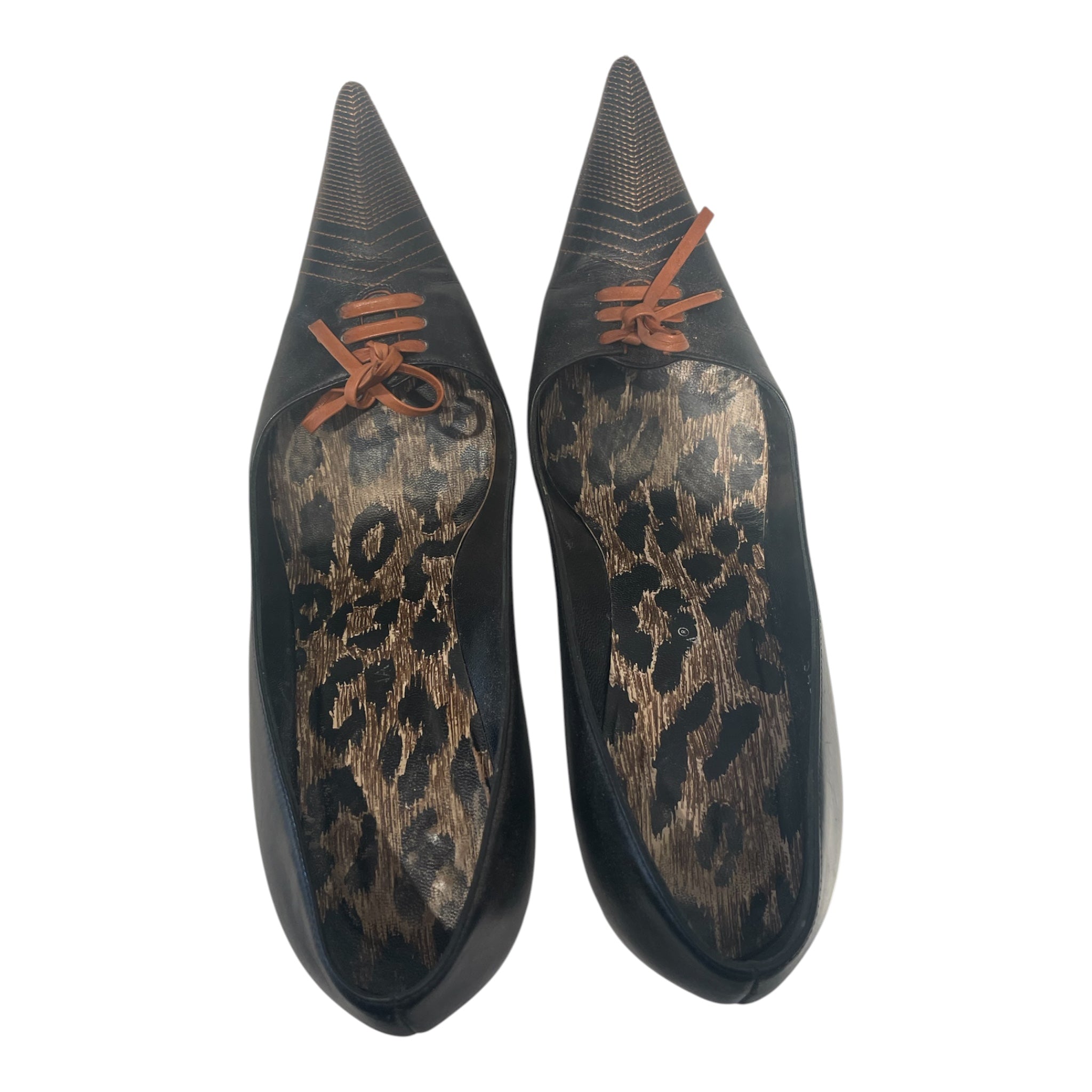 DOLCE&GABBANA/Heels/EU 36/Leather/BLK/Laces view 3