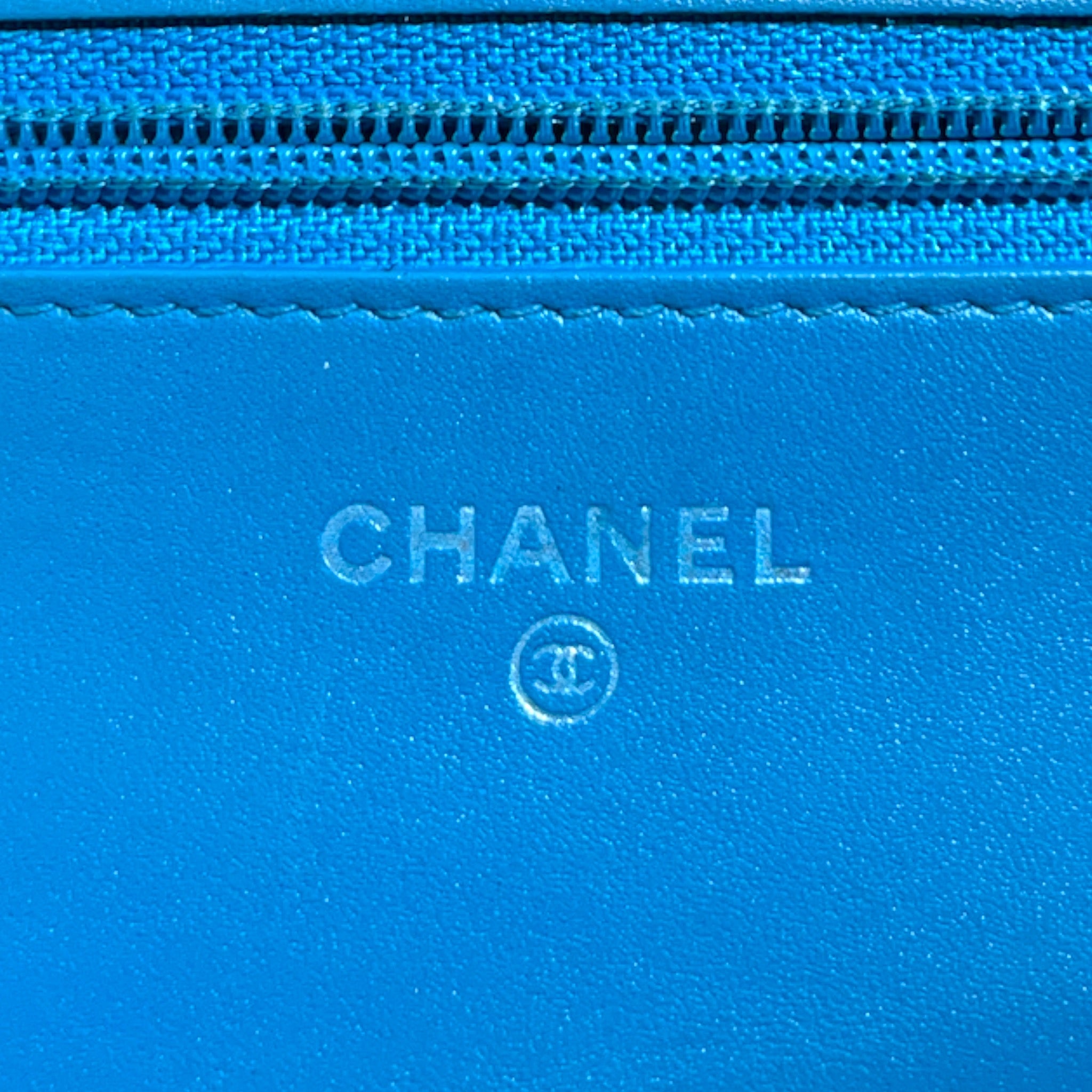 CHANEL/Cross Body Bag/BLU/QUILTED WALLET ON CHAIN view 10