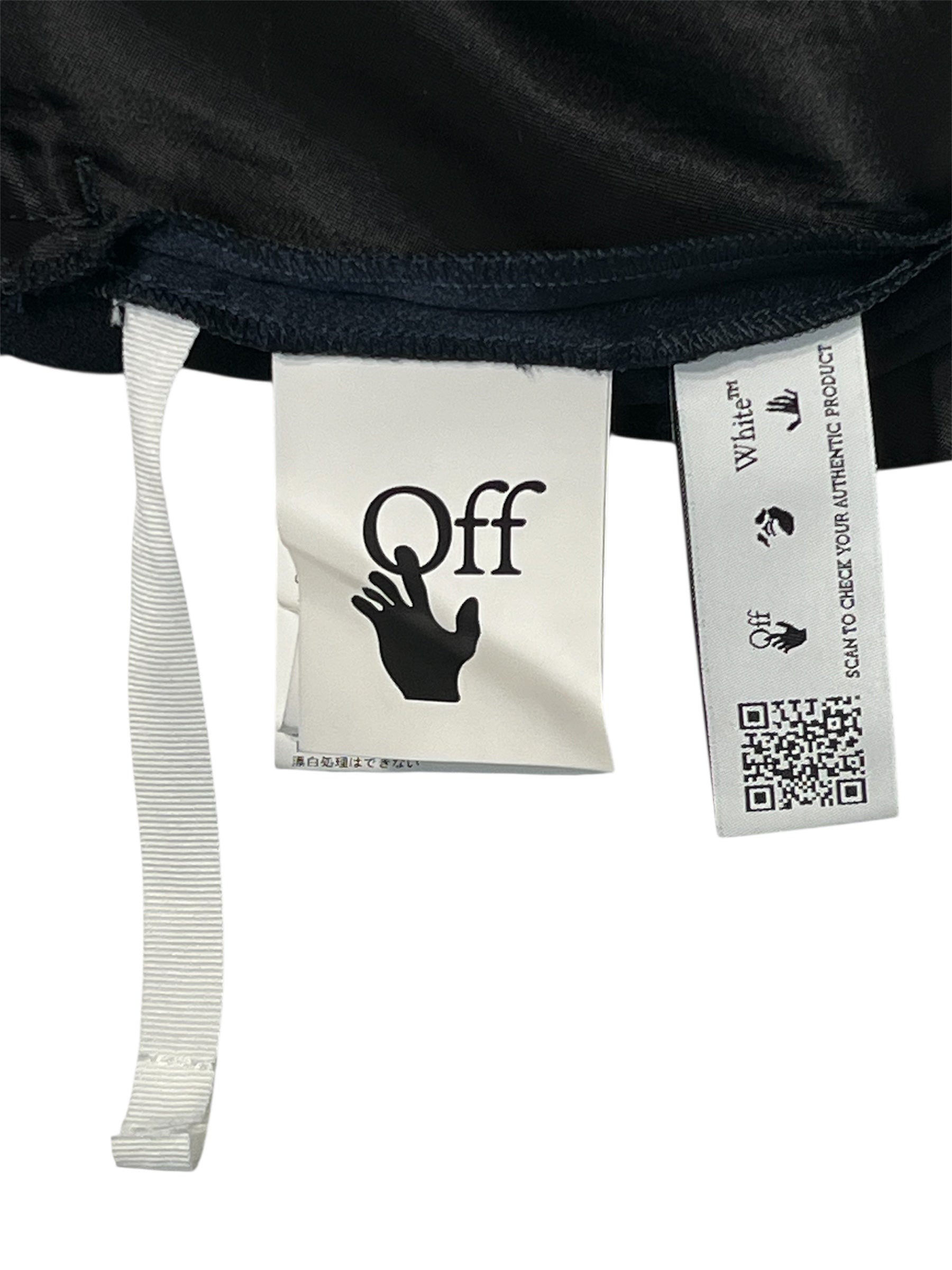 OFF-WHITE/Slacks/42/Polyester/NVY/All Over Print/"STAFF" view 7