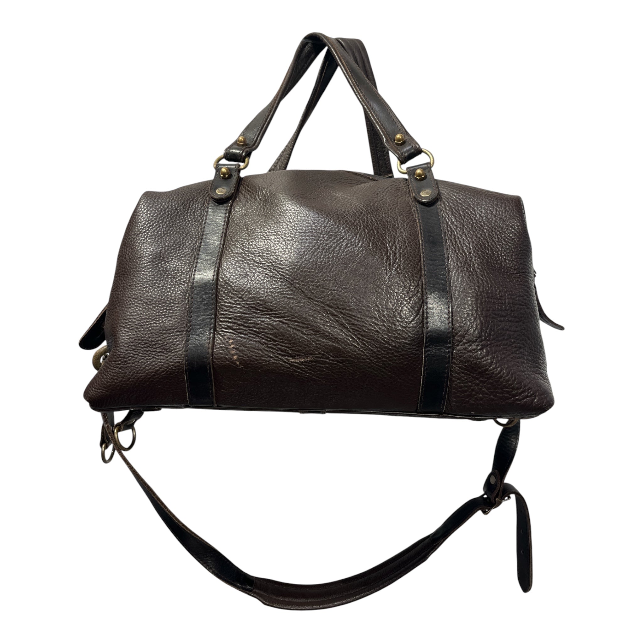 RODD&GUNN/Bag/Leather/BRW/DUFFLE BAG, PLAID INTERIOR view 2