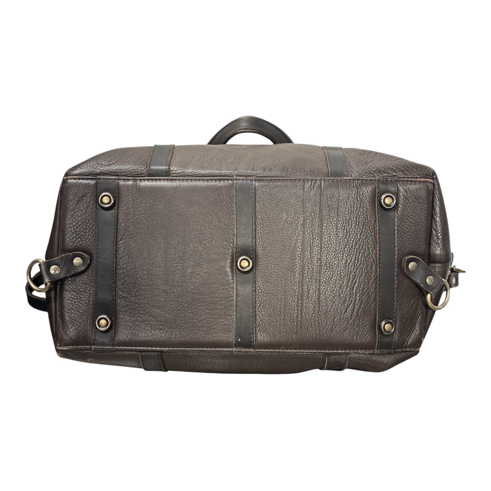 RODD&GUNN/Bag/Leather/BRW/DUFFLE BAG, PLAID INTERIOR view 3