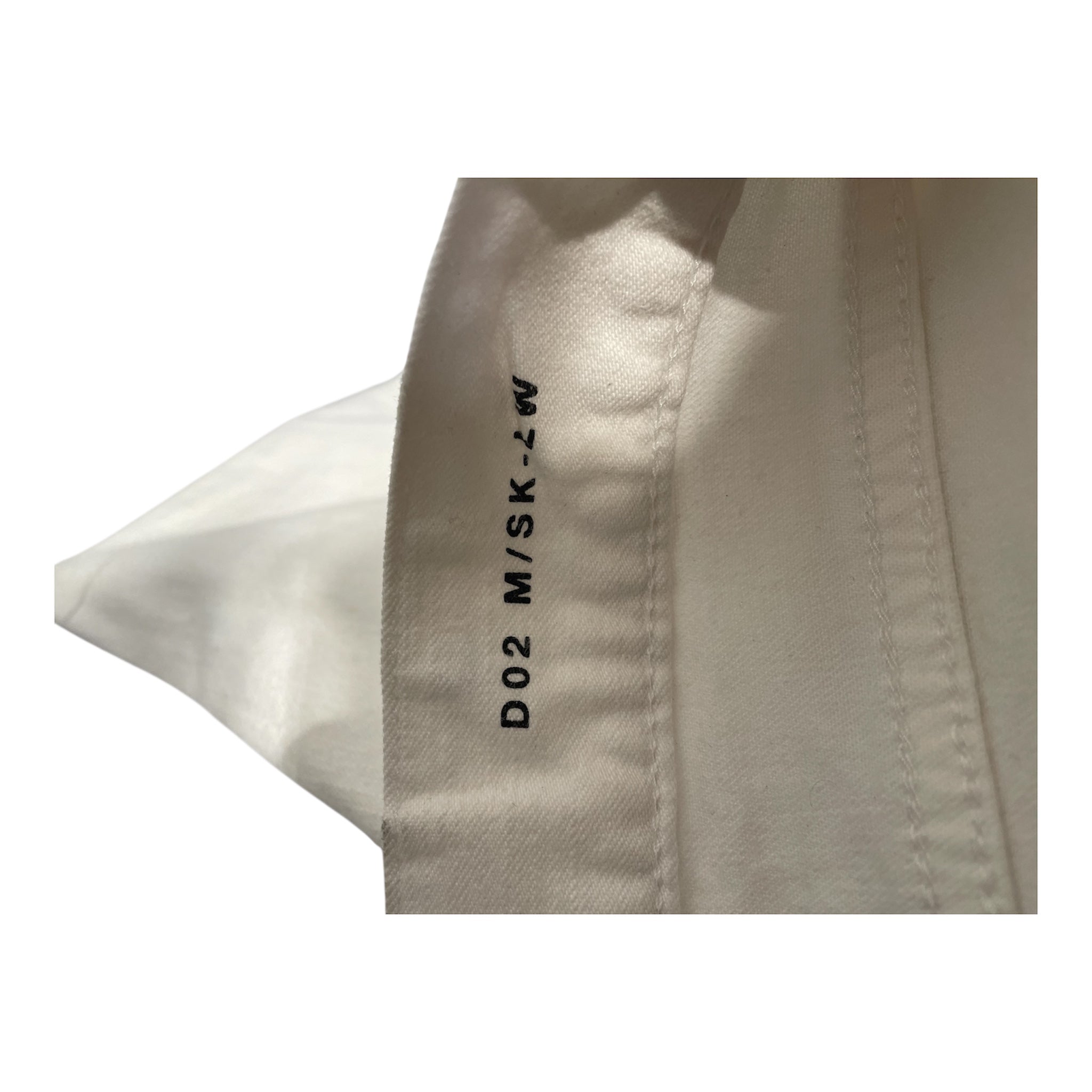 SAINT LAURENT/Skinny Pants/31/Cotton/WHT/RAW HEM view 4