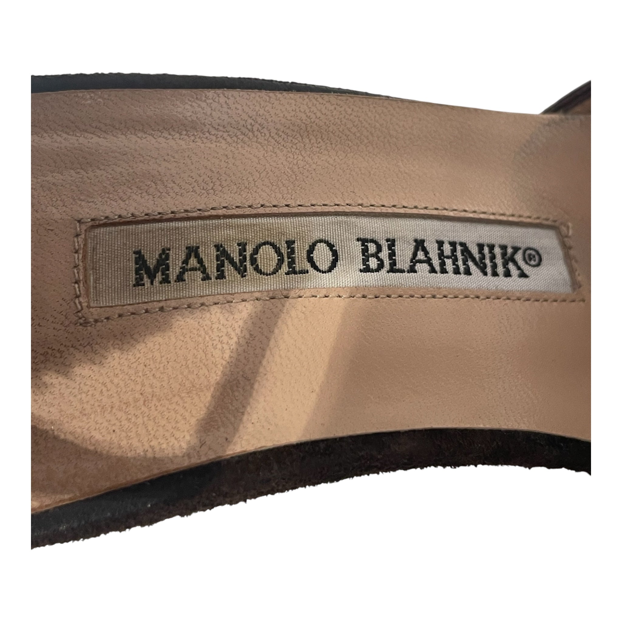 MANOLO BLAHNIK/Heels/EU 36/Animal Pattern/Leather/BRW/ view 4