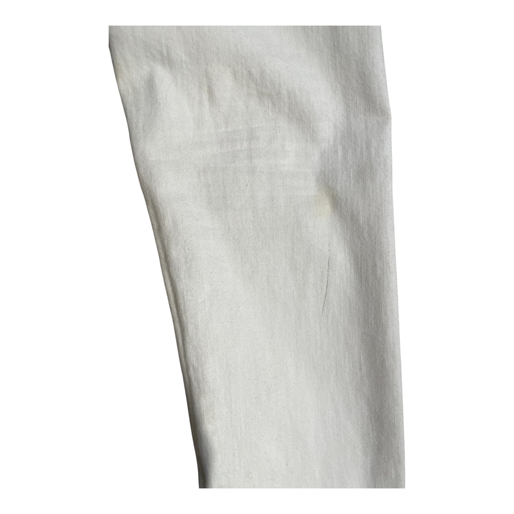 SAINT LAURENT/Skinny Pants/31/Cotton/WHT/RAW HEM view 8
