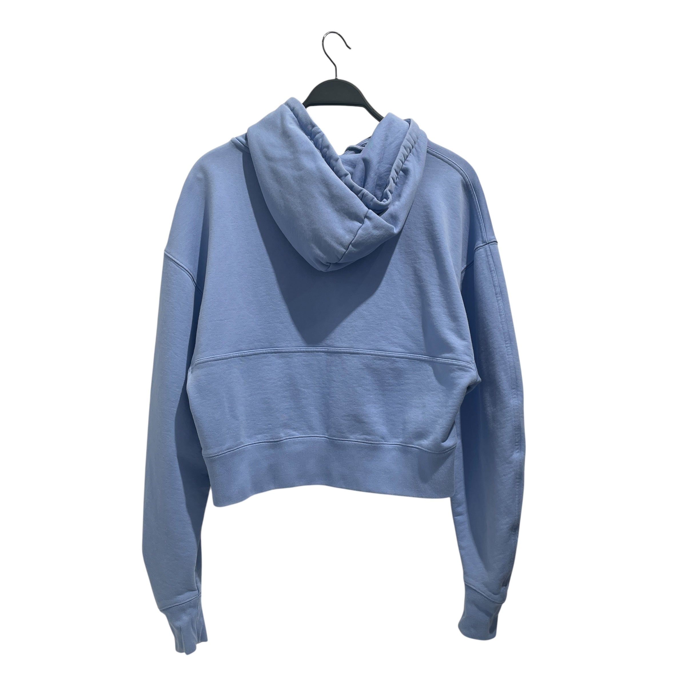 H&M/MUGLER/Hoodie/M/Cotton/BLU/Cropped hoodie in periwinkle view 2