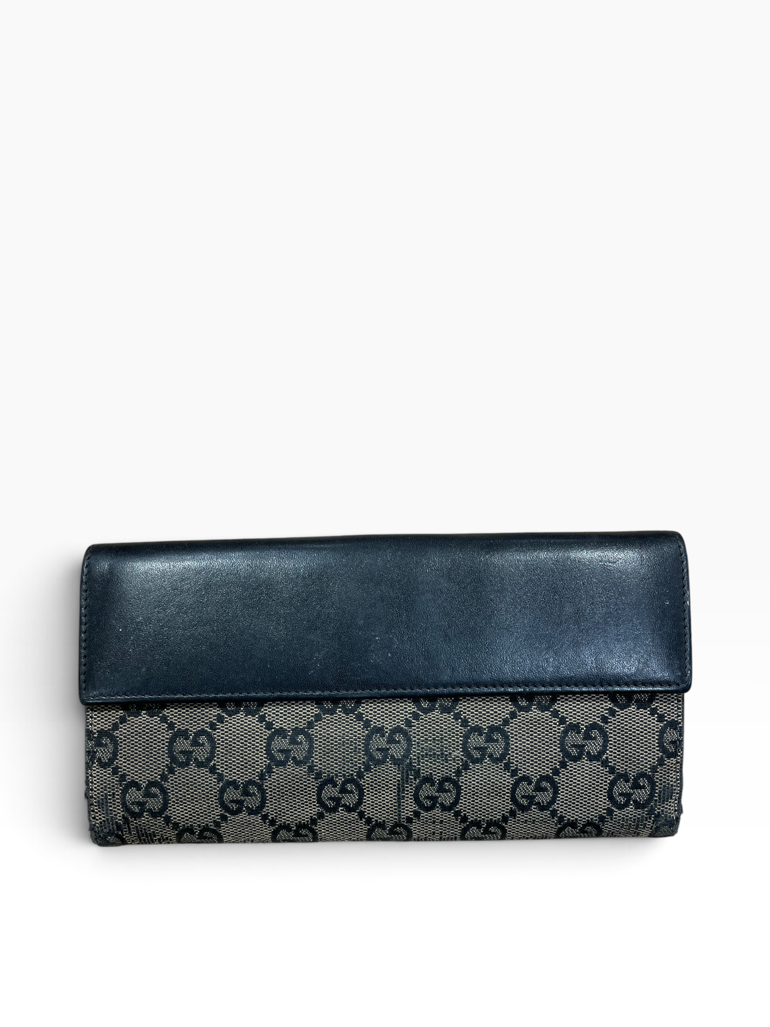 GUCCI/Long Wallet/Monogram/Cotton/KHK/L's/gold closure, y34m26t view 2