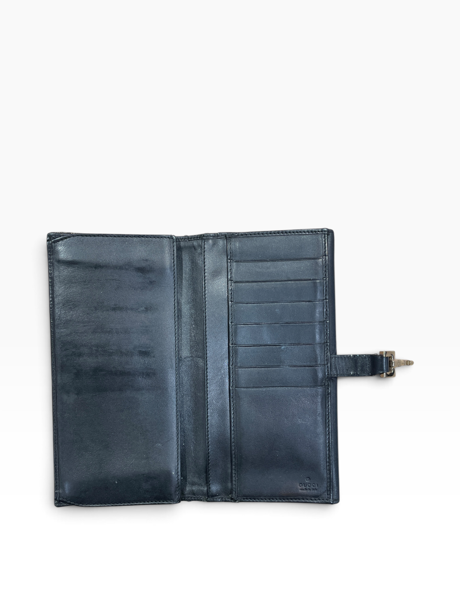 GUCCI/Long Wallet/Monogram/Cotton/KHK/L's/gold closure, y34m26t view 3
