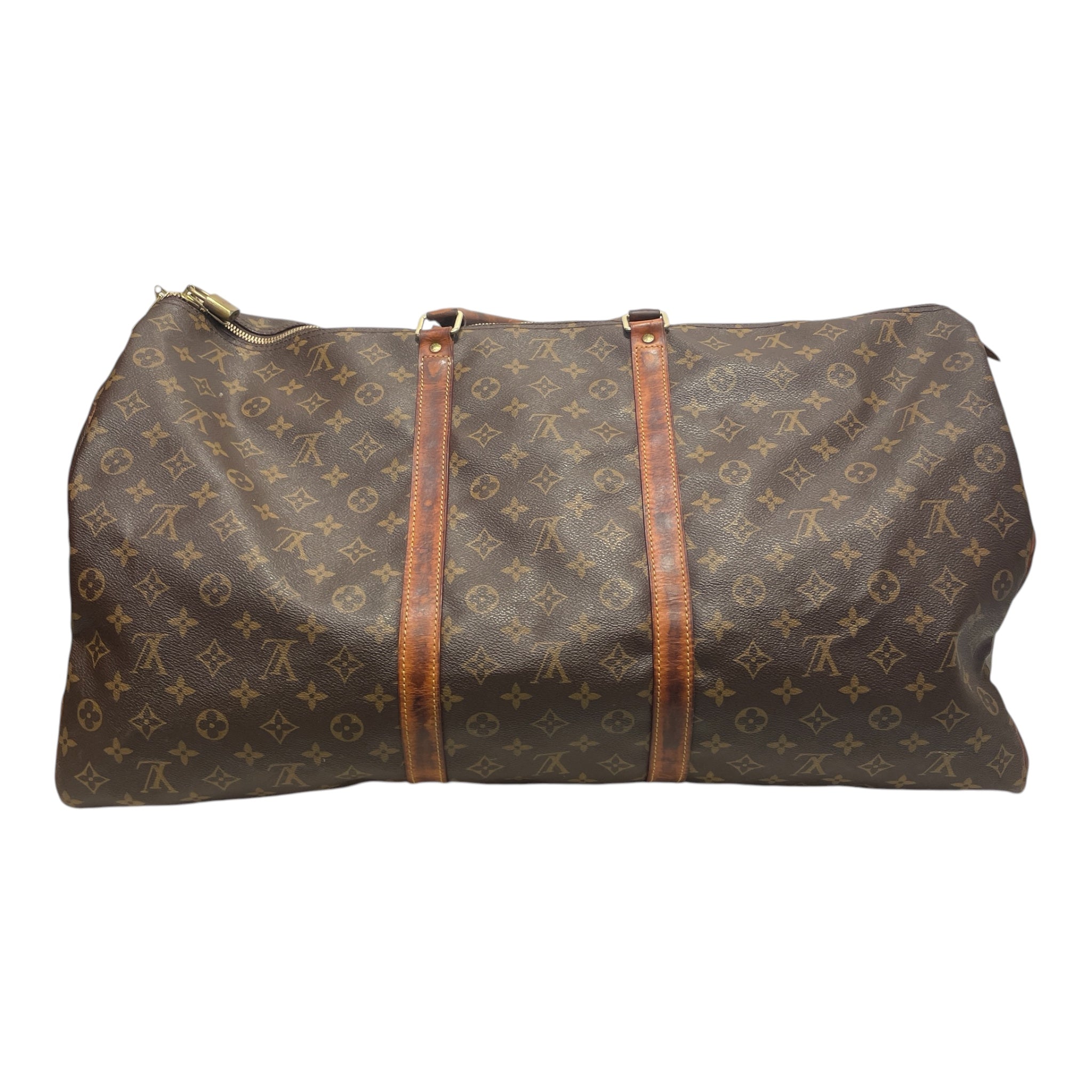 LOUIS VUITTON/Bag/Monogram/Leather/BRW/KEEPALL view 2