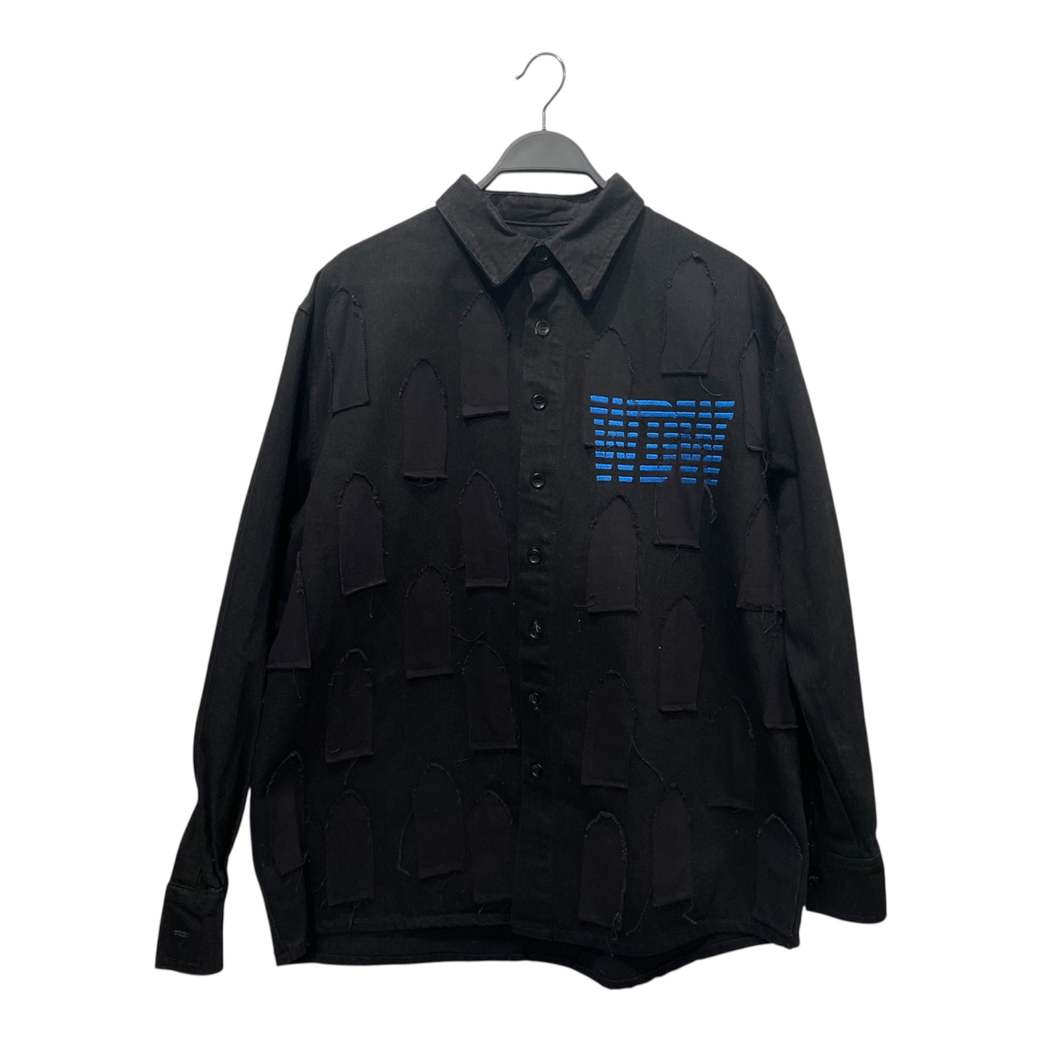 WHO DECIDES WAR/LS Shirt/S/Cotton/BLK/Window Button Up/Like New view 1