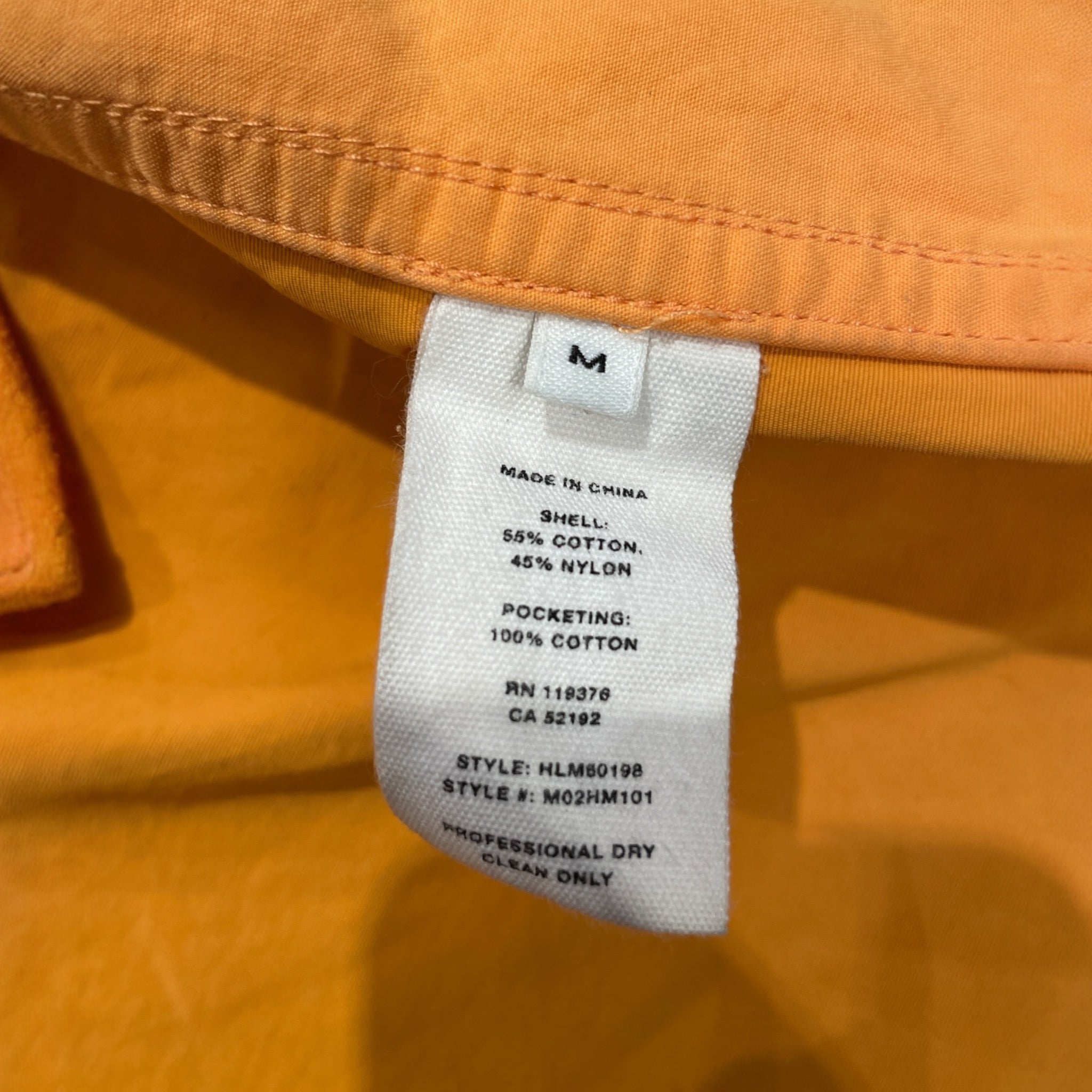 Helmut Lang/Windbreaker/M/Cotton/ORN/ view 4