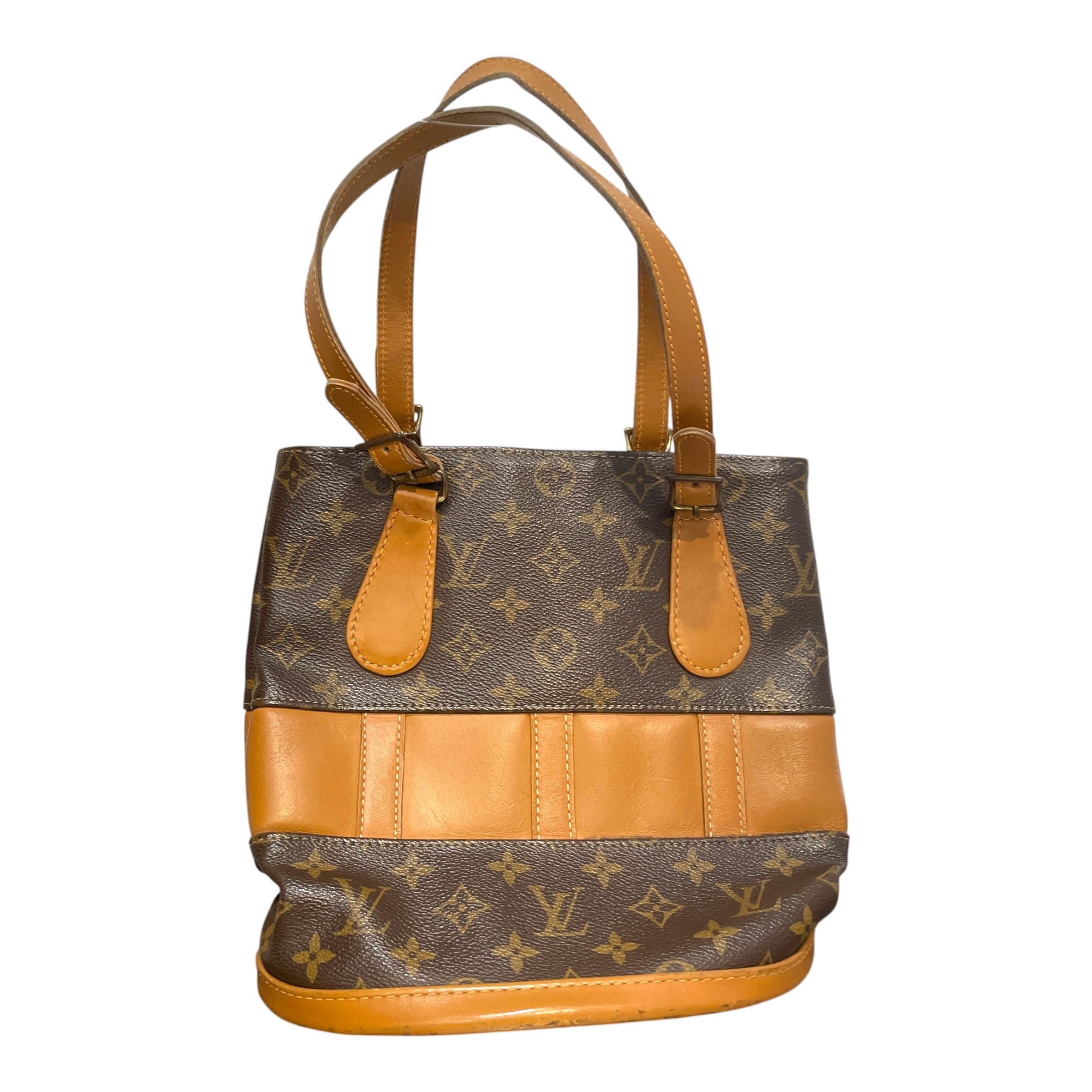 LOUIS VUITTON/Hand Bag/Monogram/Leather/BRW/Monogram Bucket PM view 1