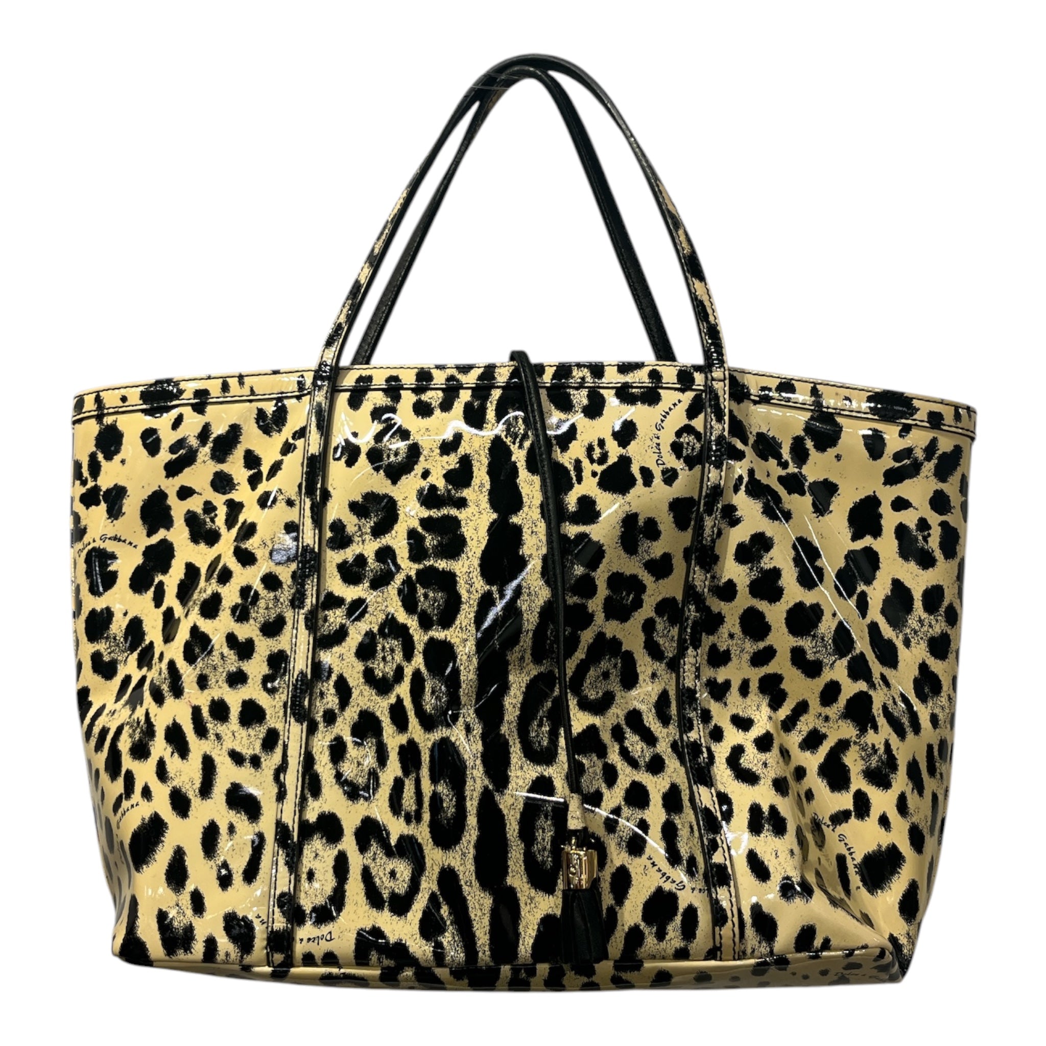 DOLCE&GABBANA/Tote Bag/Leopard/Leather/MLT/PATENT LEATHER TOTE view 2