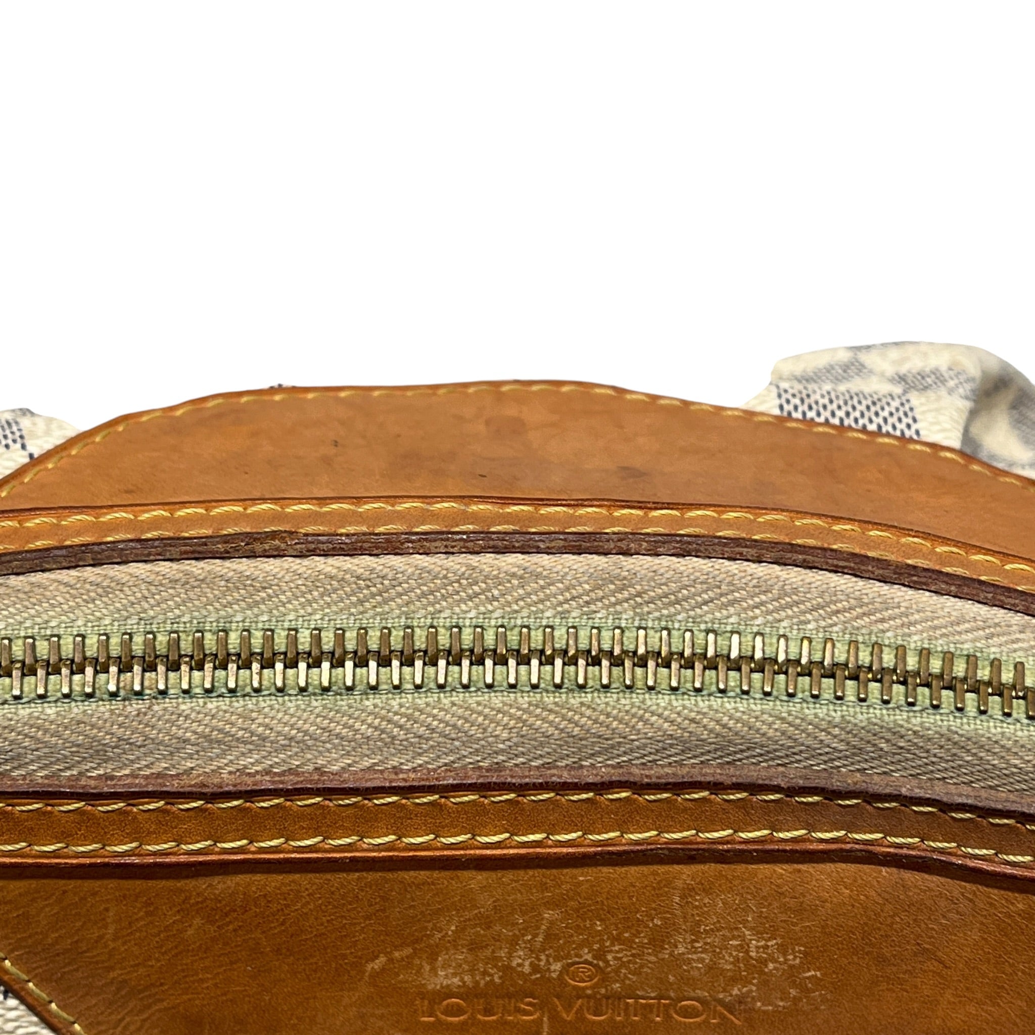 LOUIS VUITTON/Cross Body Bag/Gingham Check/Leather/CRM/azur siracusa pm view 8