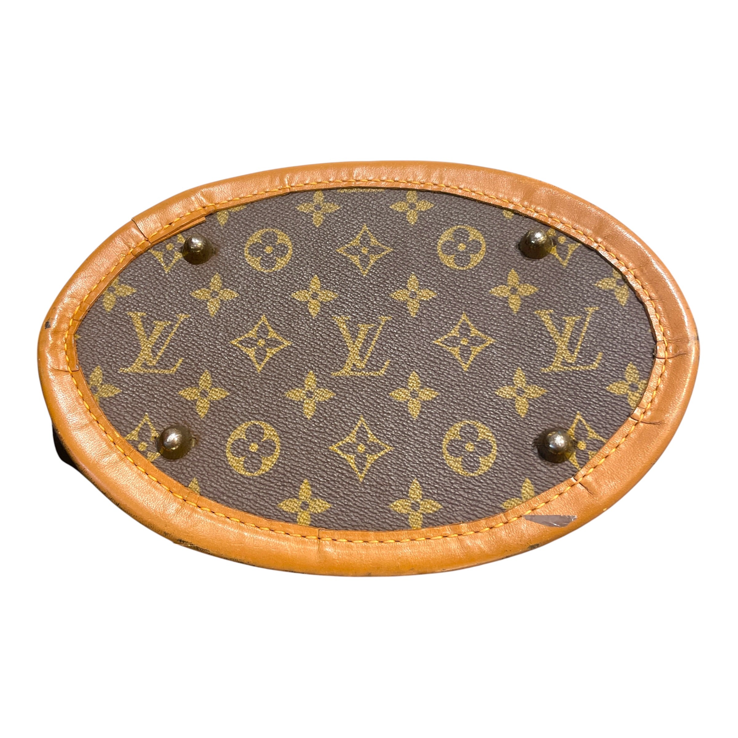 LOUIS VUITTON/Hand Bag/Monogram/Leather/BRW/Monogram Bucket PM view 4