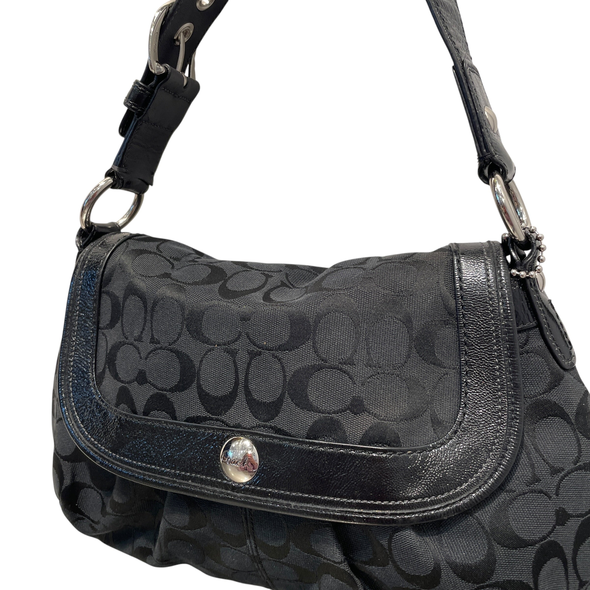 COACH/Bag/Monogram/Leather/BLK/Boho SHoulder bag view 3