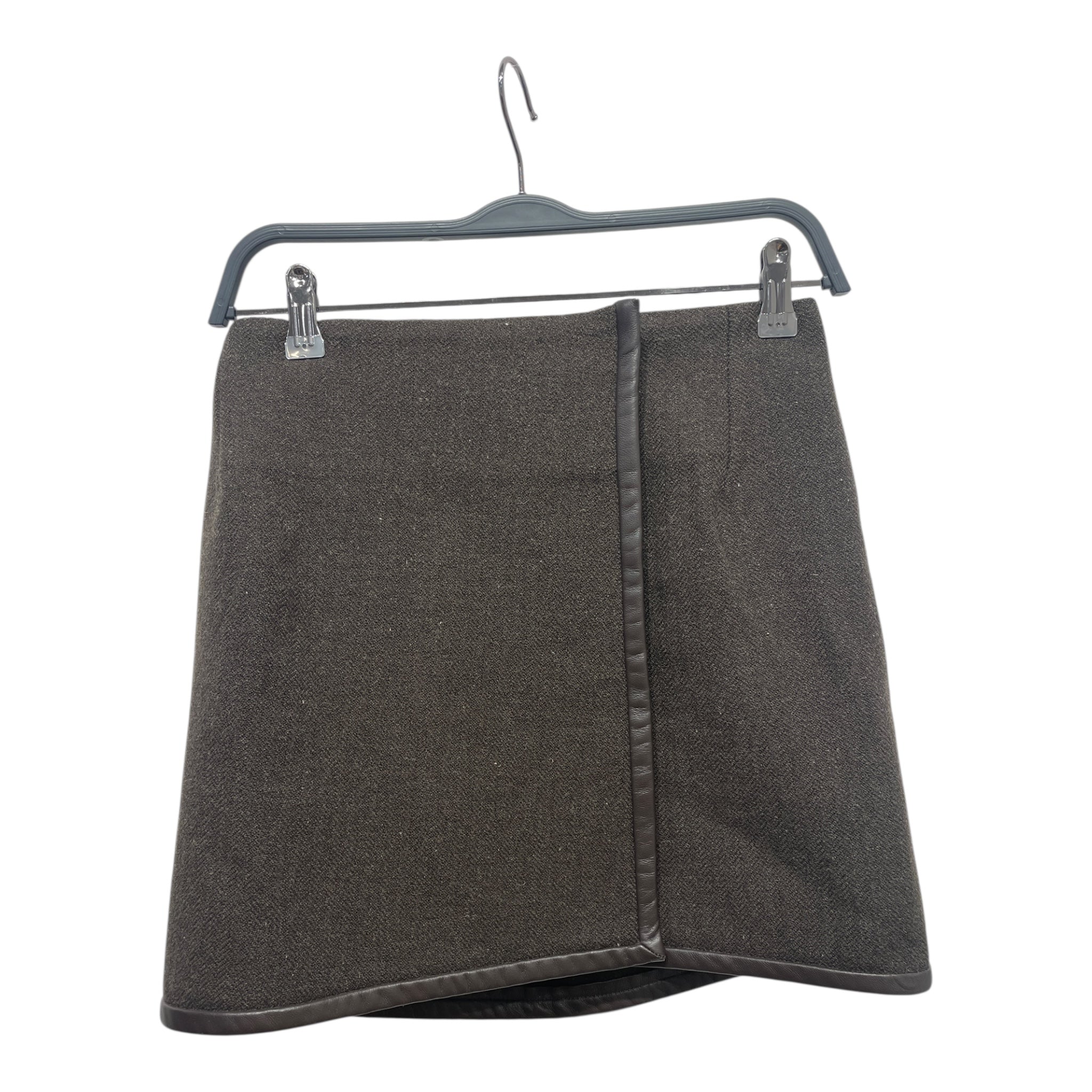 GOLDEN GOOSE/Skirt/40/Wool/BRW/Mini Length/LERATHER TRIMS/#GWP01505-P0011 view 1