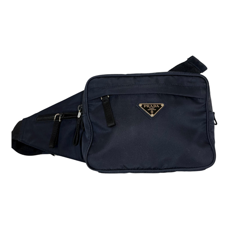 PRADA/Fanny Pack/Nylon/NVY/tessudo waist bag