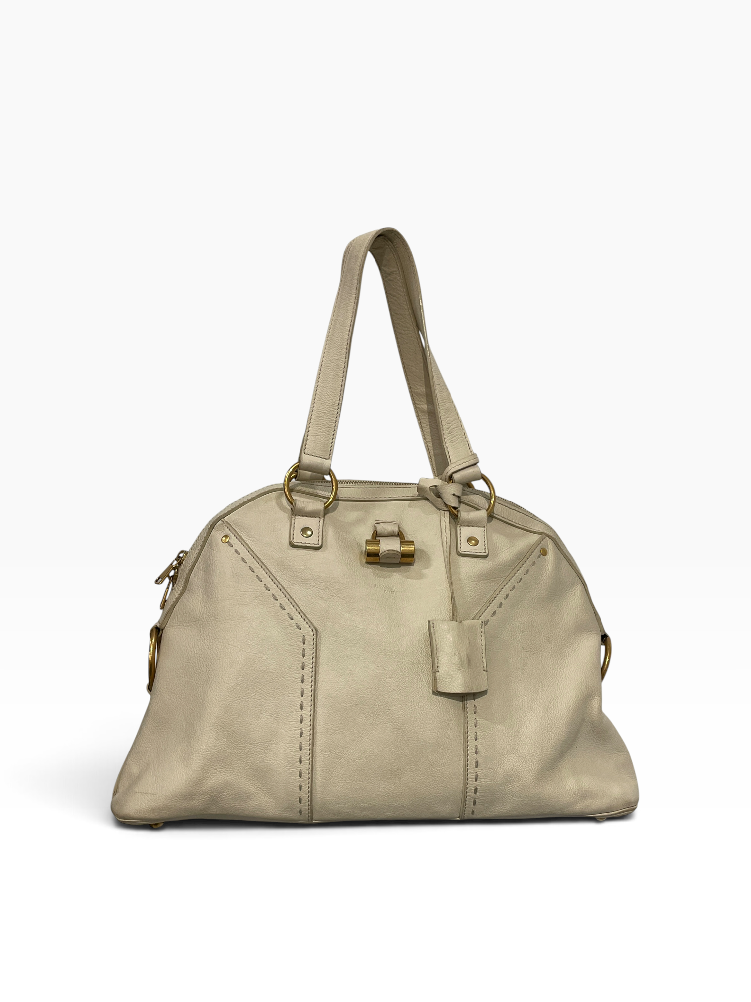 YVES SAINT LAURENT/Hand Bag/Leather/CRM/CHC4782 view 1