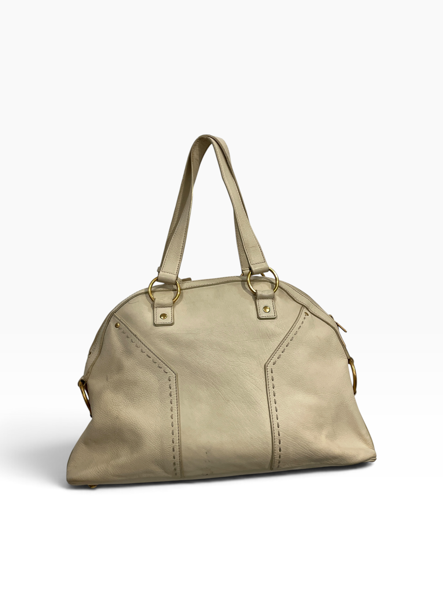 YVES SAINT LAURENT/Hand Bag/Leather/CRM/CHC4782 view 2