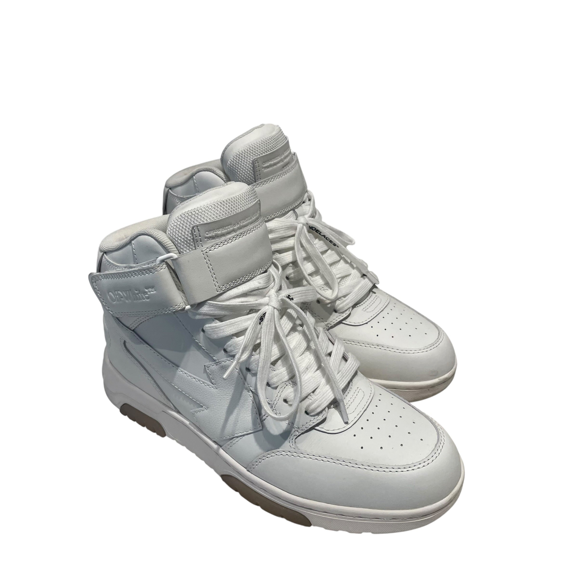OFF-WHITE/Hi-Sneakers/EU 41/Leather/WHT/out of office mid view 1