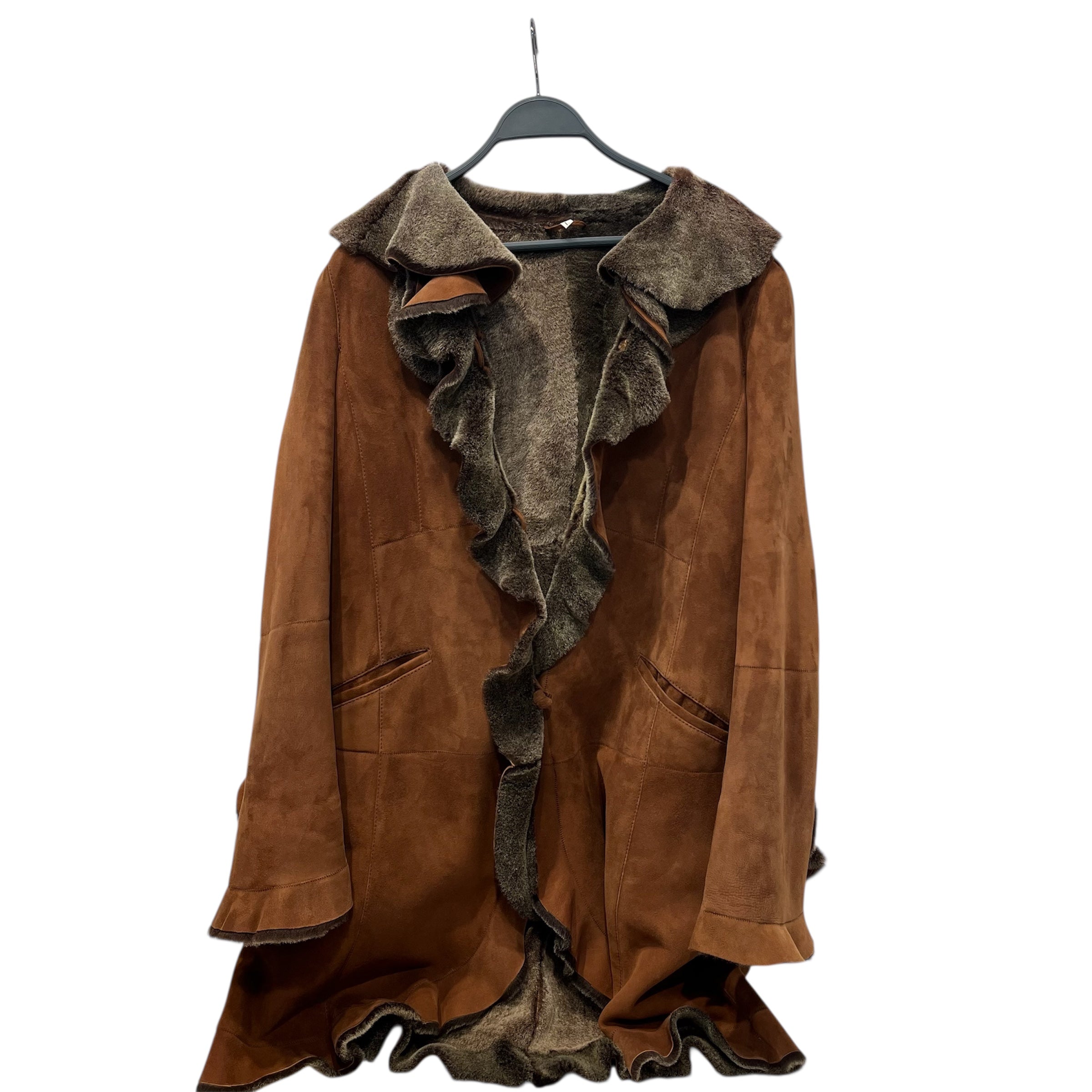 CHRISTIA/Coat/L/Fur/BRW/ view 1