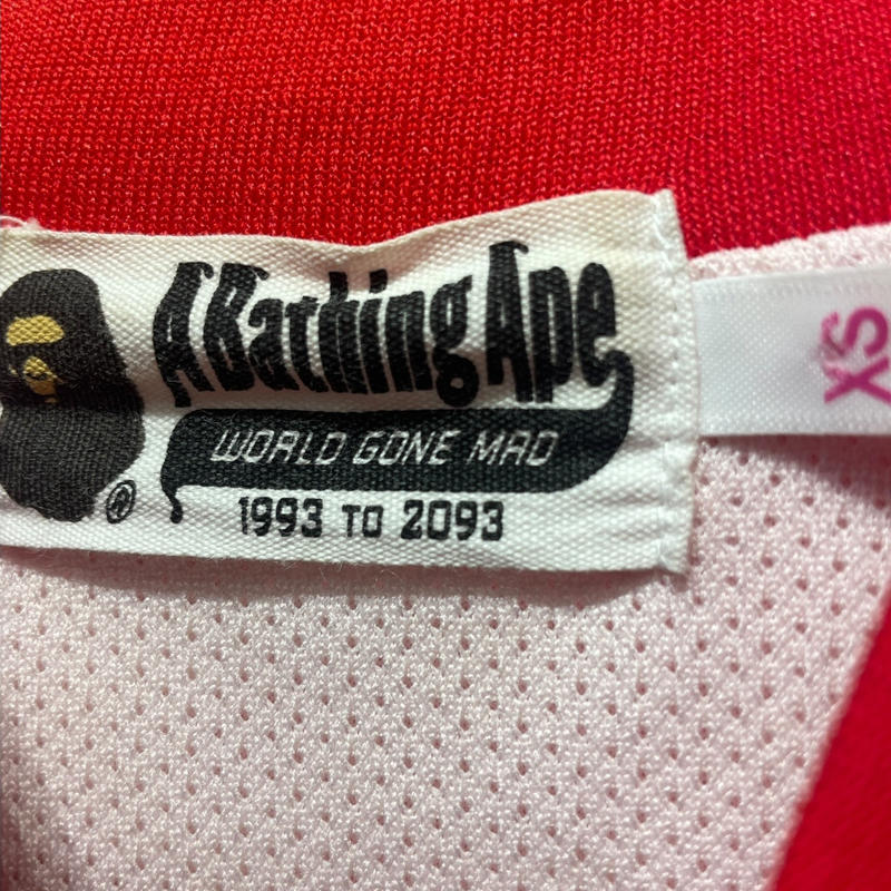 A BATHING APE/Track Jkt/XS/Camouflage/Nylon/PNK/bape sta down the arm