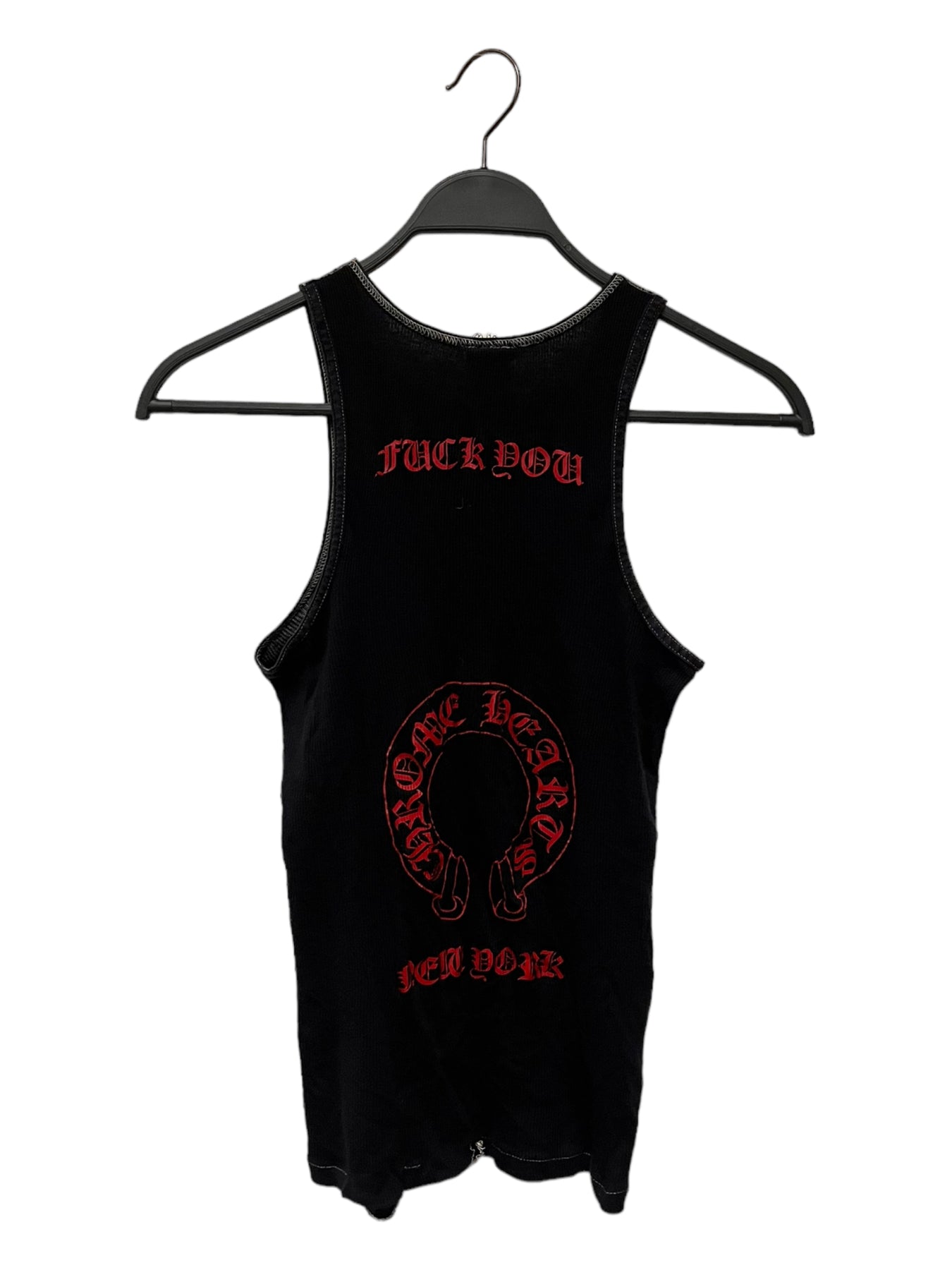 CHROME HEARTS/Tank Top/S/Cotton/BLK/fuck you tank – 2nd