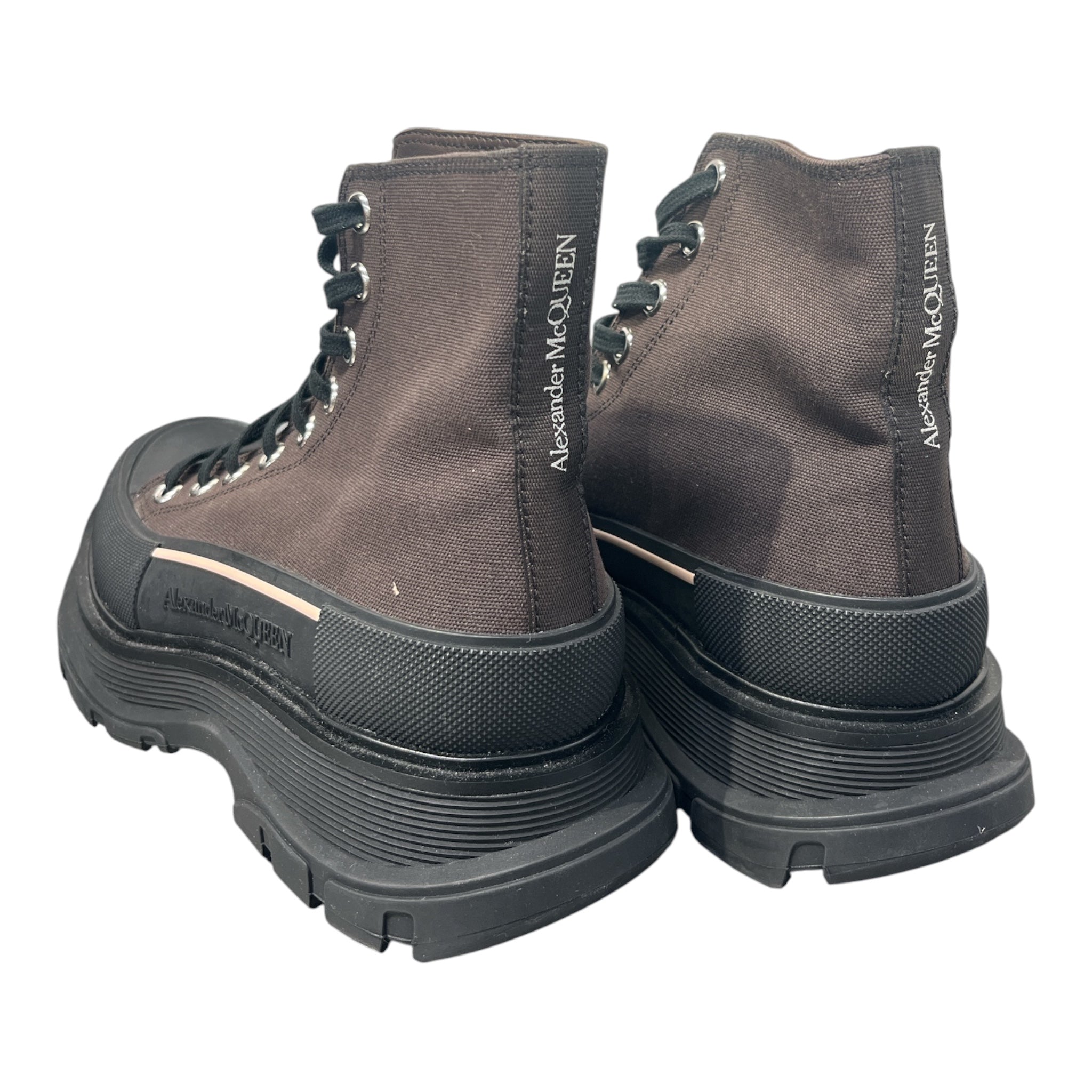 Alexander McQueen/Biker Boots/EU 40.5/Cotton/BRW/TREAD SLICK PLATFORM view 2