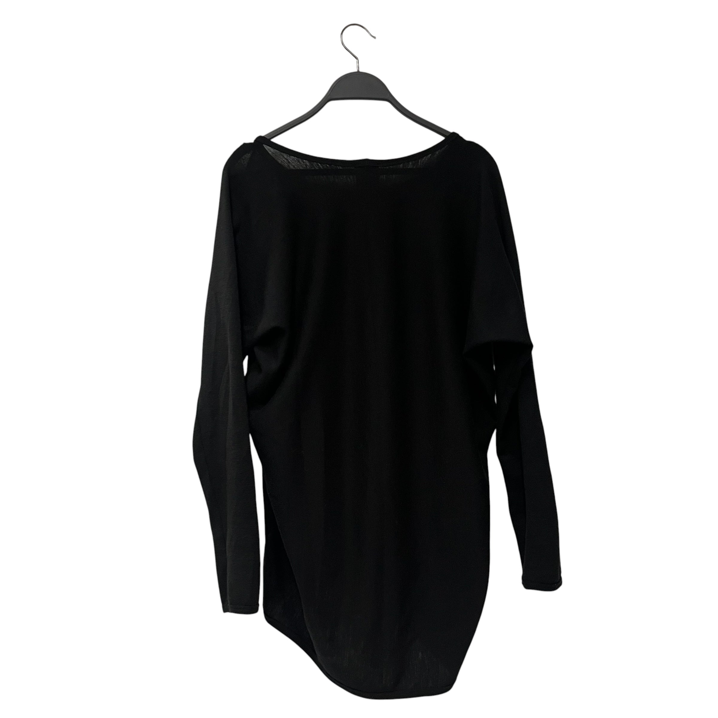 JAN-JAN VAN ESSCHE/LS T-Shirt/XS/Wool/BLK/ view 2