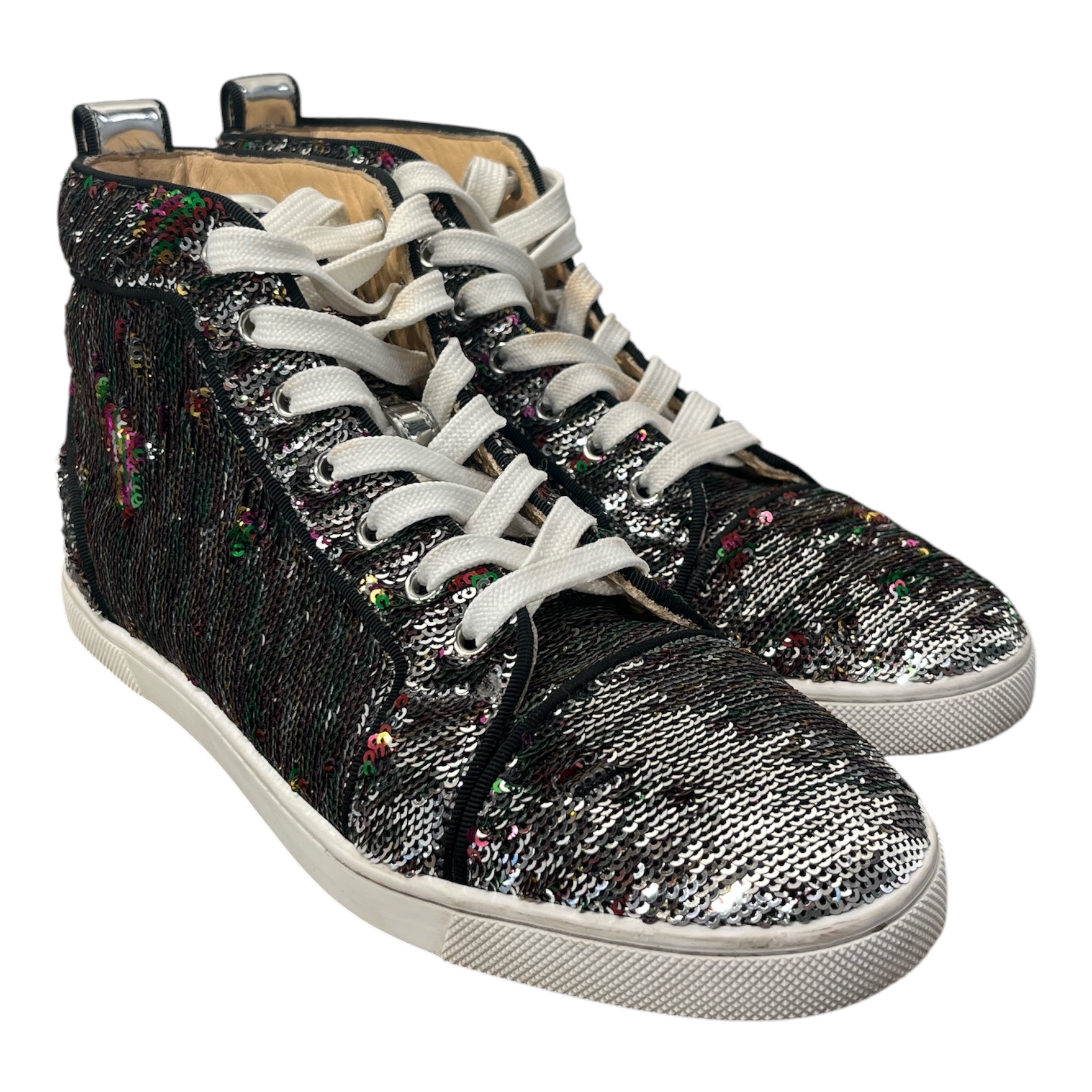 Christian Louboutin/Hi-Sneakers/EU 38/Leather/MLT/SEQUIN SNEAKERS view 1