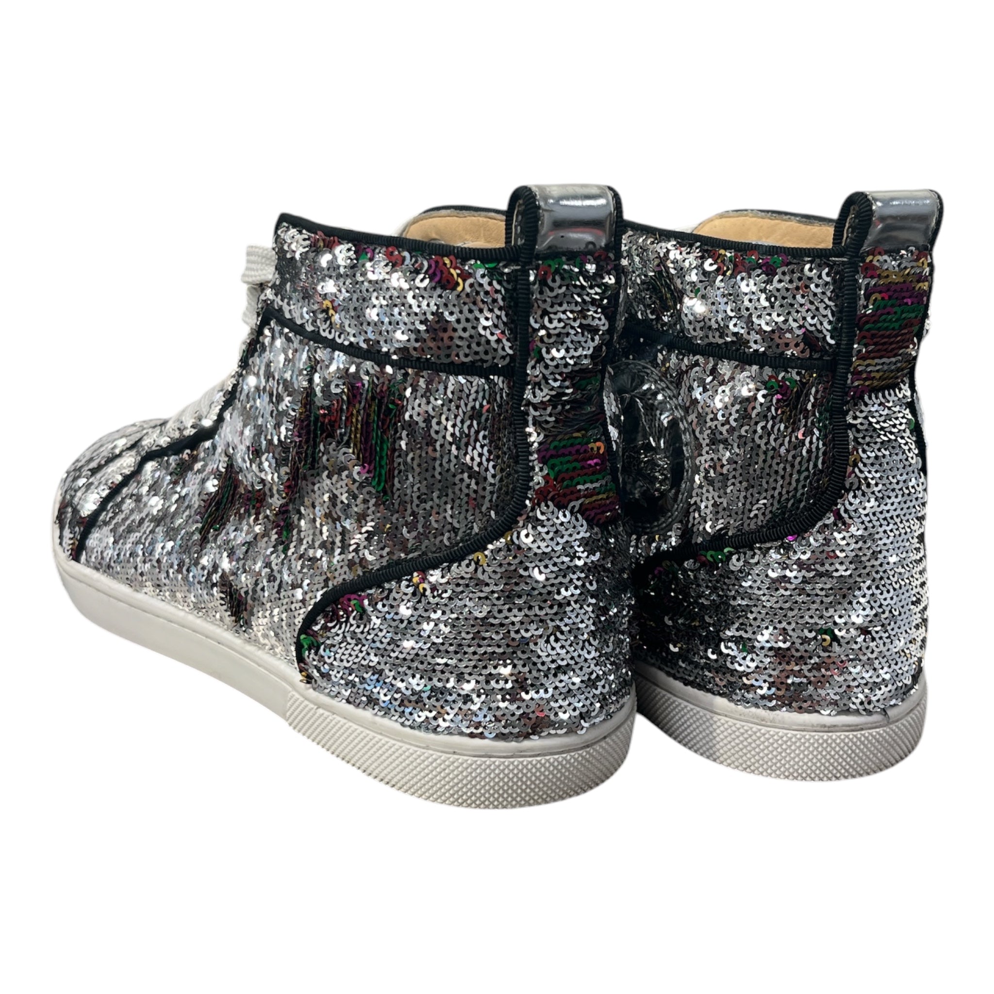Christian Louboutin/Hi-Sneakers/EU 38/Leather/MLT/SEQUIN SNEAKERS view 2