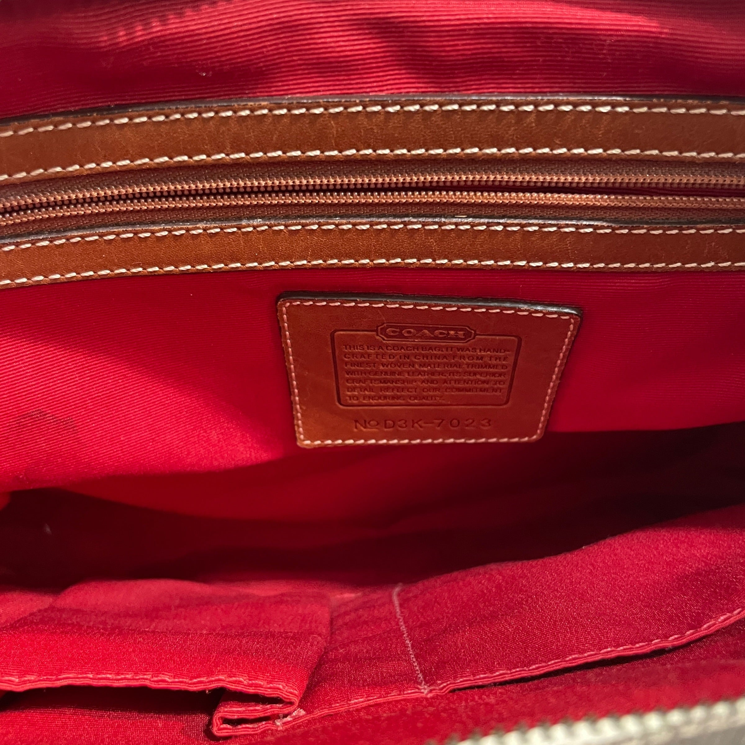COACH/Hand Bag/Monogram/Cotton/GRY/Signature Denim Stripe view 4